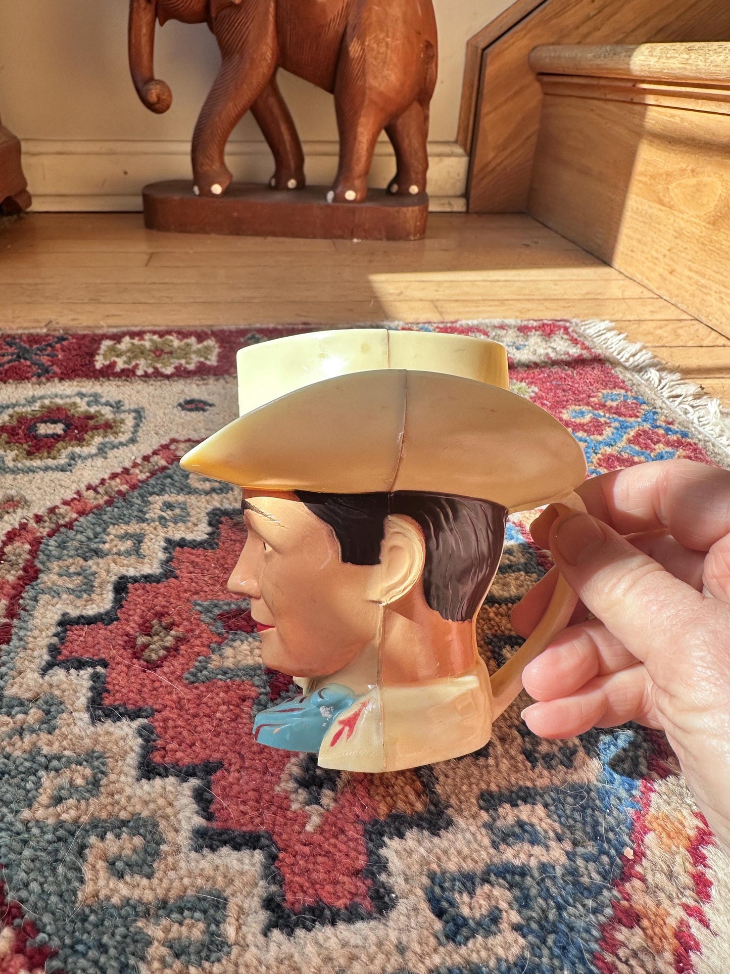 Vintage Roy Rogers Plastic Cup, 1950s King of Cowboys Mug, TV Memorabilia