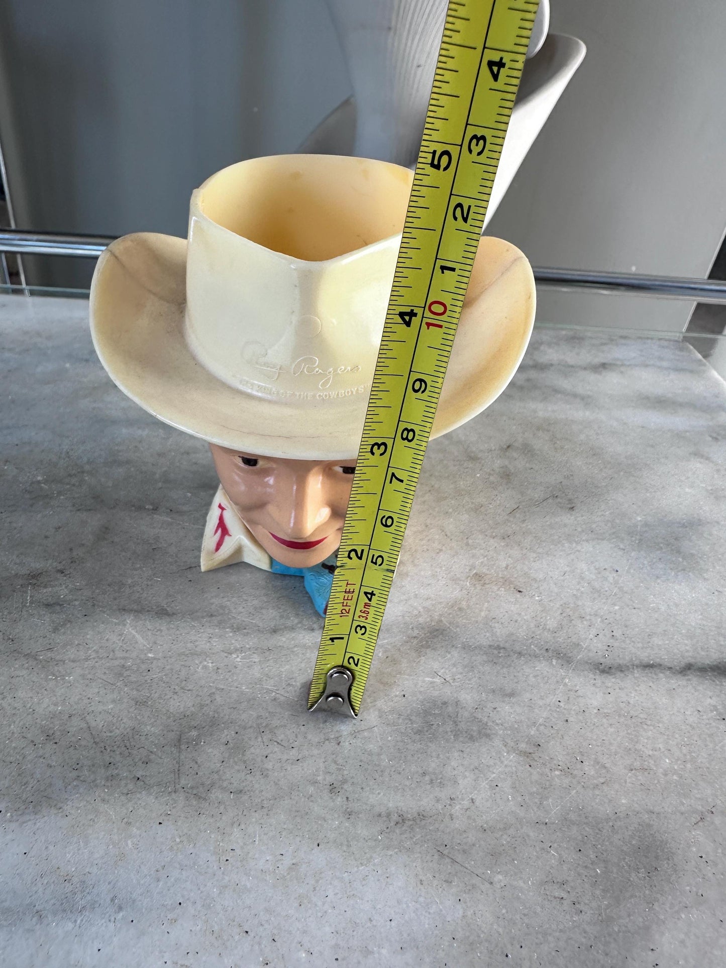 Vintage Roy Rogers Plastic Cup, 1950s King of Cowboys Mug, TV Memorabilia