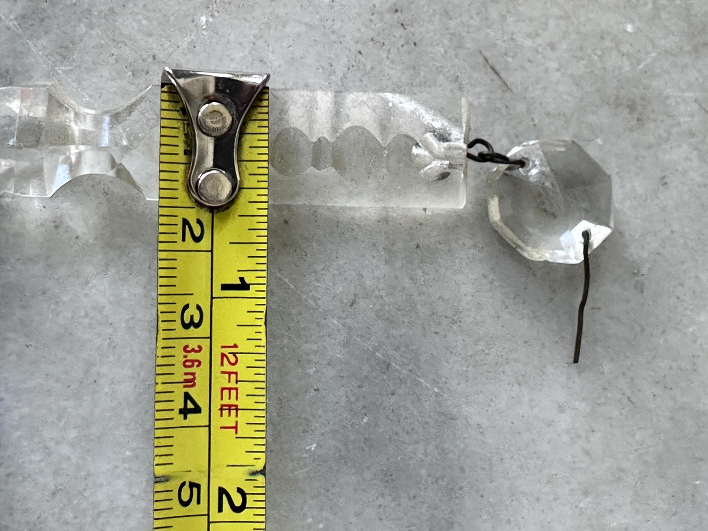 Antique French Cut Crystal Spear Prisms – Set of 12 Chandelier Parts