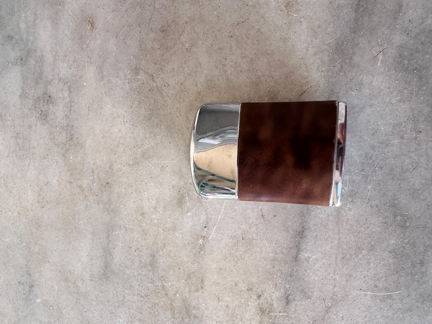 Vintage 1950s Ronson Windlite Lighter | Faux Wood & Chrome | Mid Century Windproof Outdoor Lighter | Retro Smoking Accessory Collectible