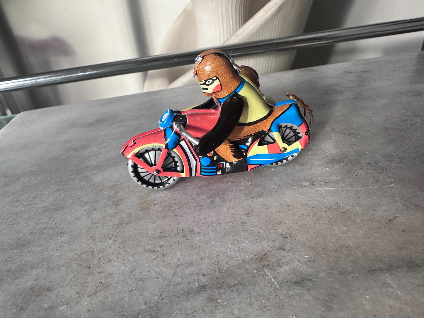 Lilian Vernon Tin Litho Ornaments | Set of 6 Retro Toy Vehicles, Mid-Century Style
