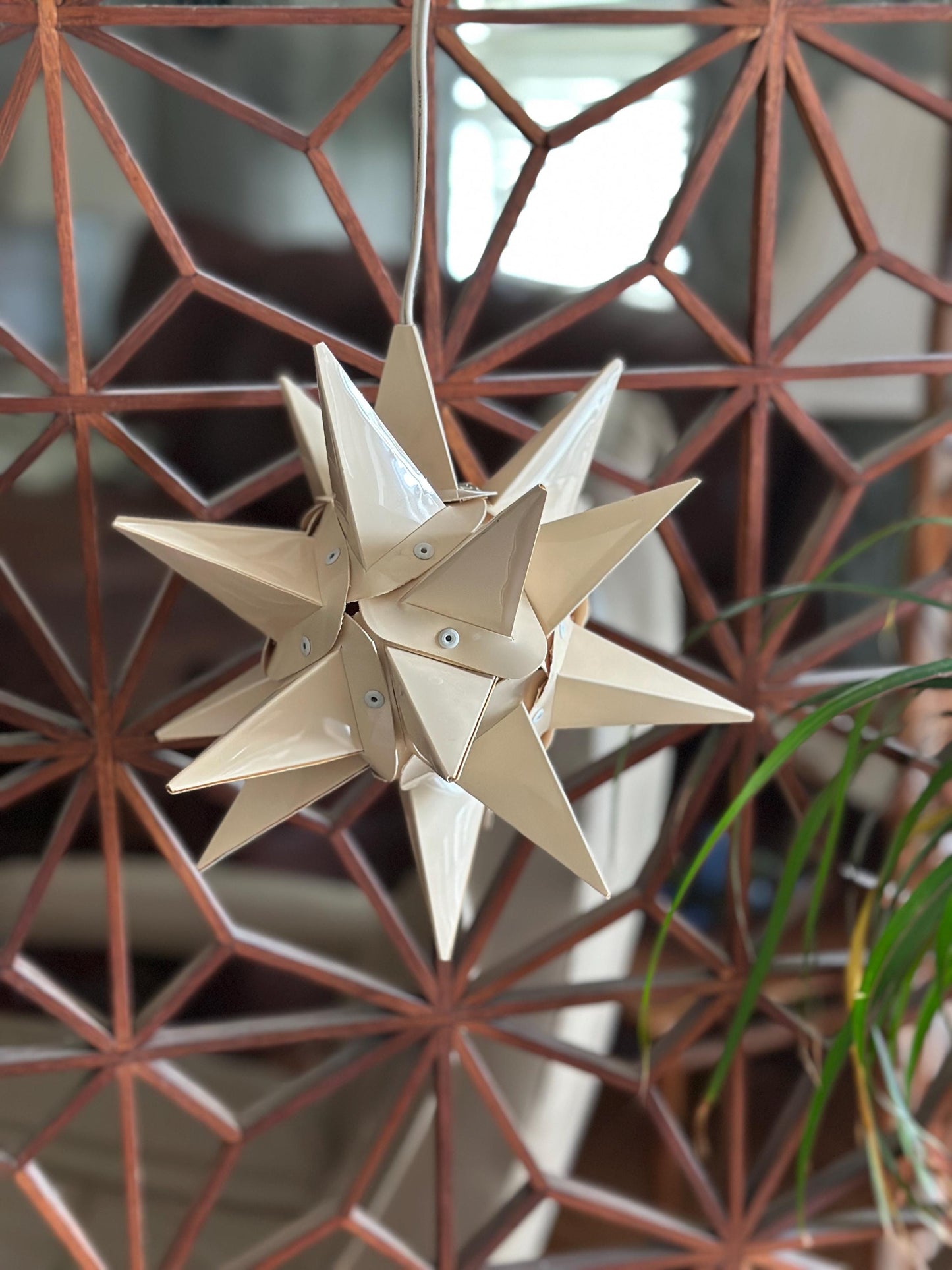 Vintage Moravian Star Light | Lititz PA Folk Art Christmas Lantern