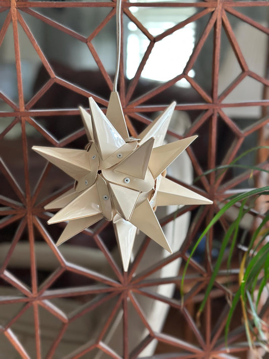 Vintage Moravian Star Light | Lititz PA Folk Art Christmas Lantern