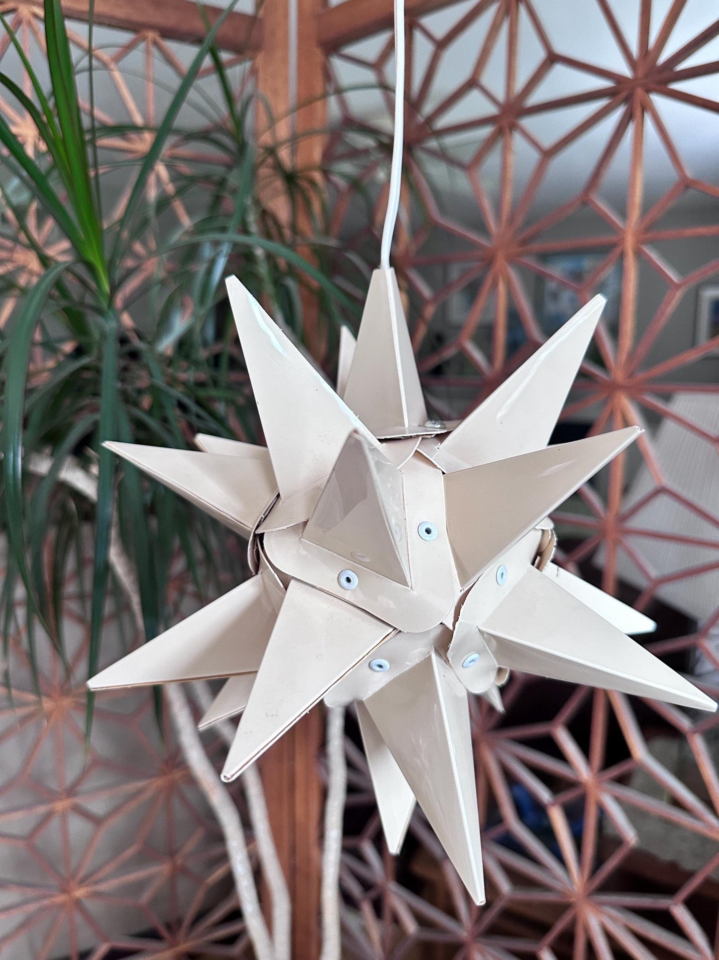 Vintage Moravian Star Light | Lititz PA Folk Art Christmas Lantern