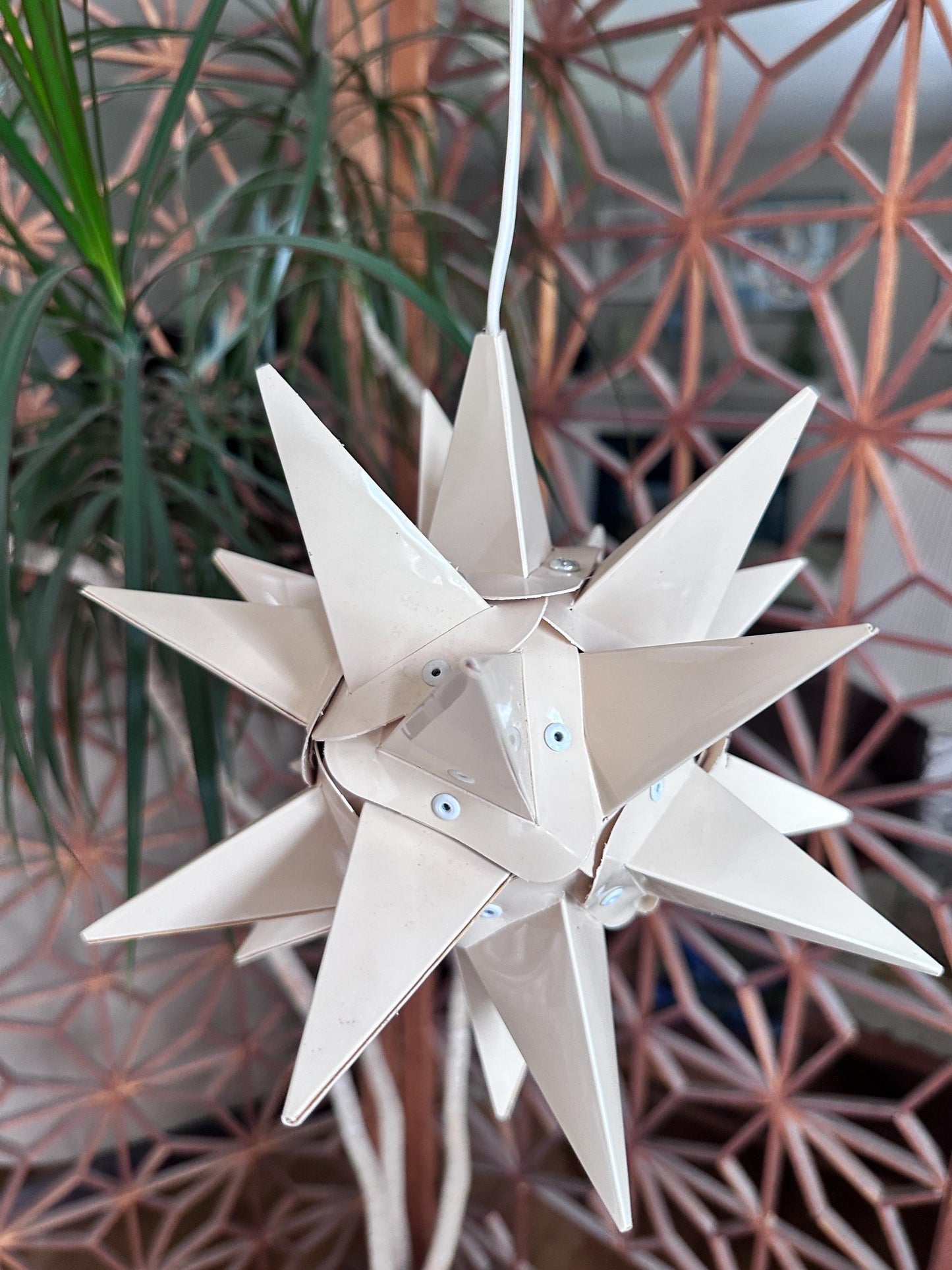 Vintage Moravian Star Light | Lititz PA Folk Art Christmas Lantern