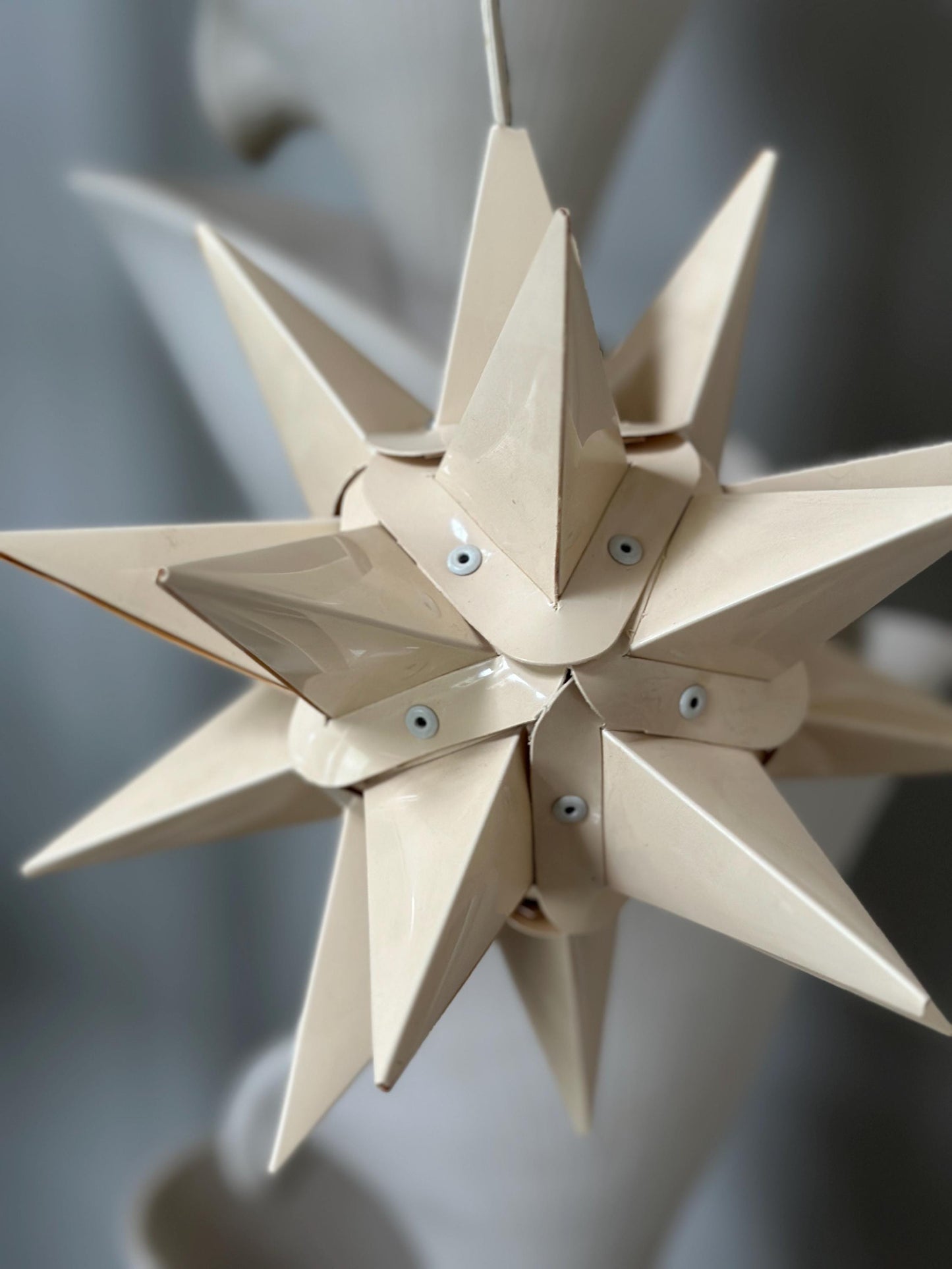 Vintage Moravian Star Light | Lititz PA Folk Art Christmas Lantern