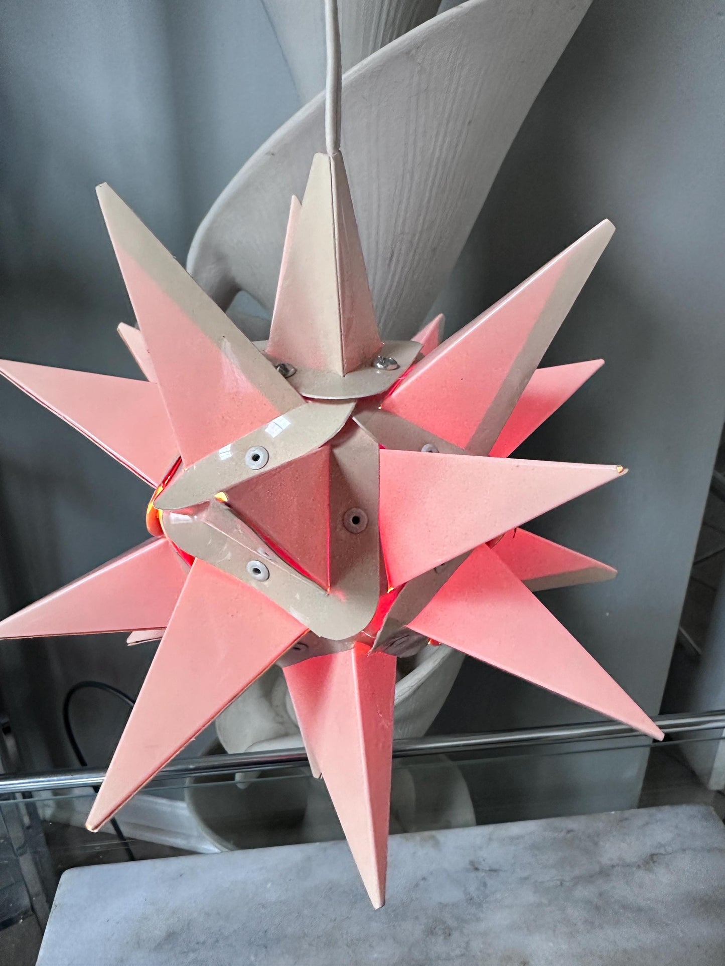 Vintage Moravian Star Light | Lititz PA Folk Art Christmas Lantern
