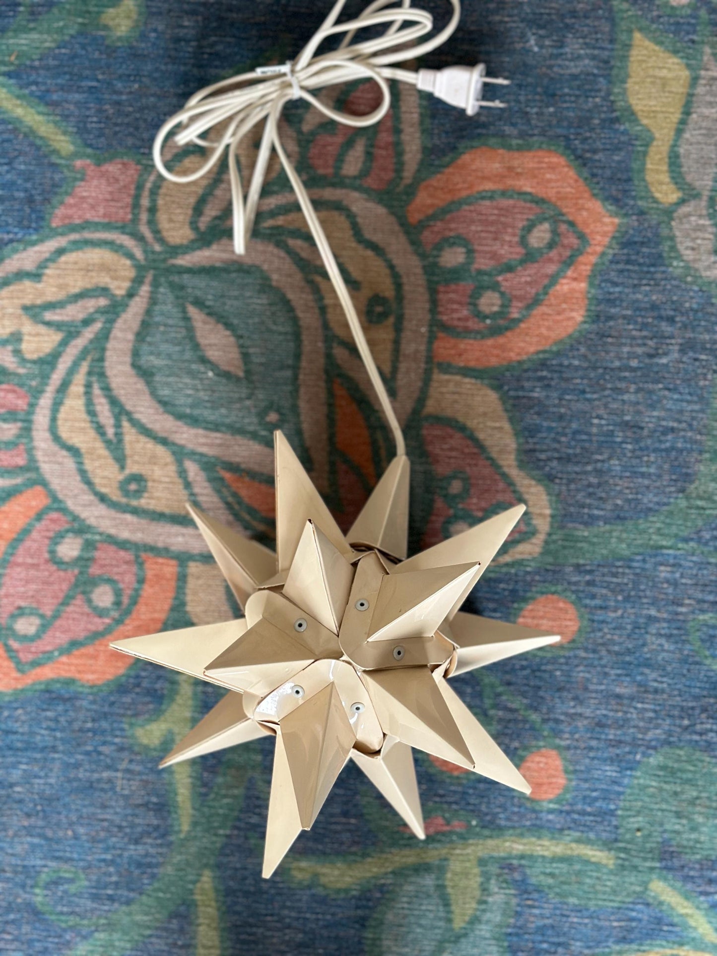Vintage Moravian Star Light | Lititz PA Folk Art Christmas Lantern