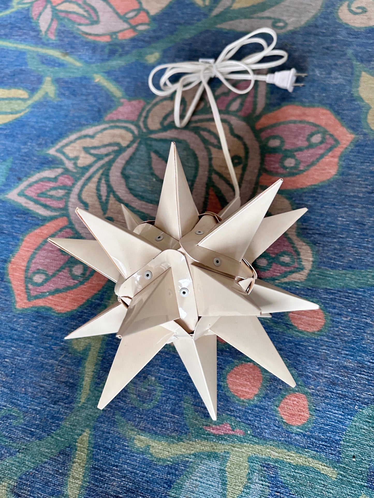 Vintage Moravian Star Light | Lititz PA Folk Art Christmas Lantern