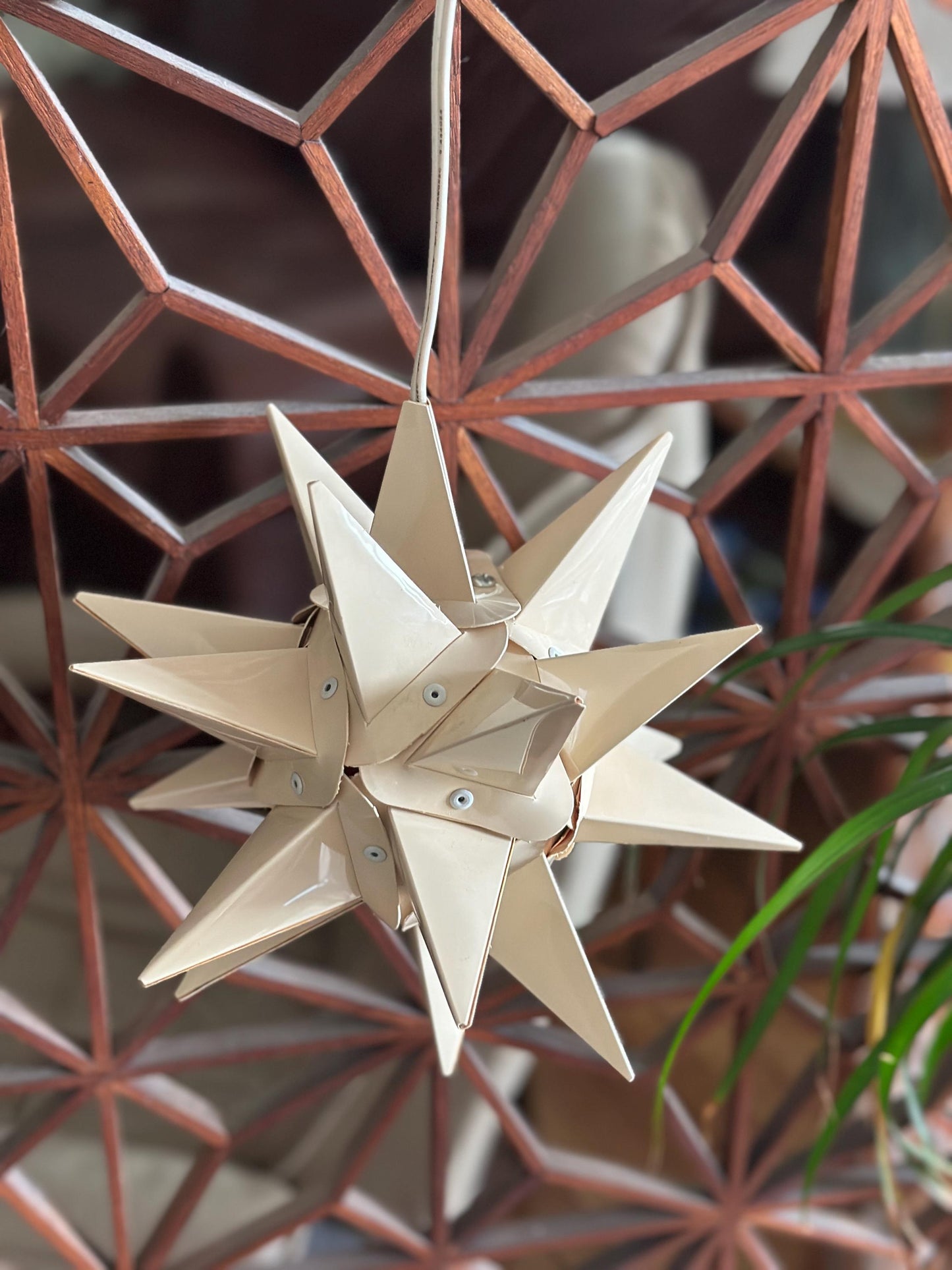 Vintage Moravian Star Light | Lititz PA Folk Art Christmas Lantern
