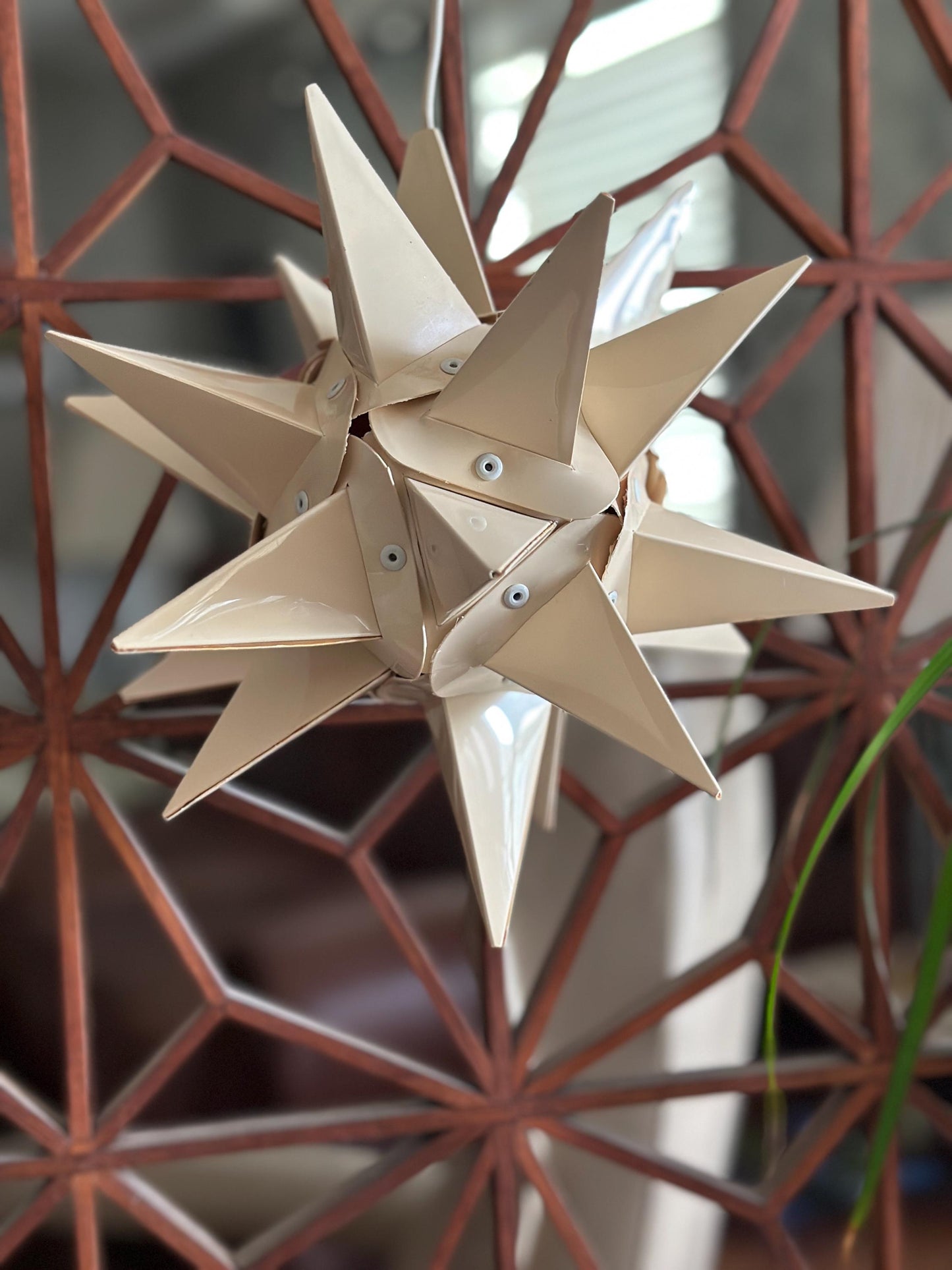 Vintage Moravian Star Light | Lititz PA Folk Art Christmas Lantern