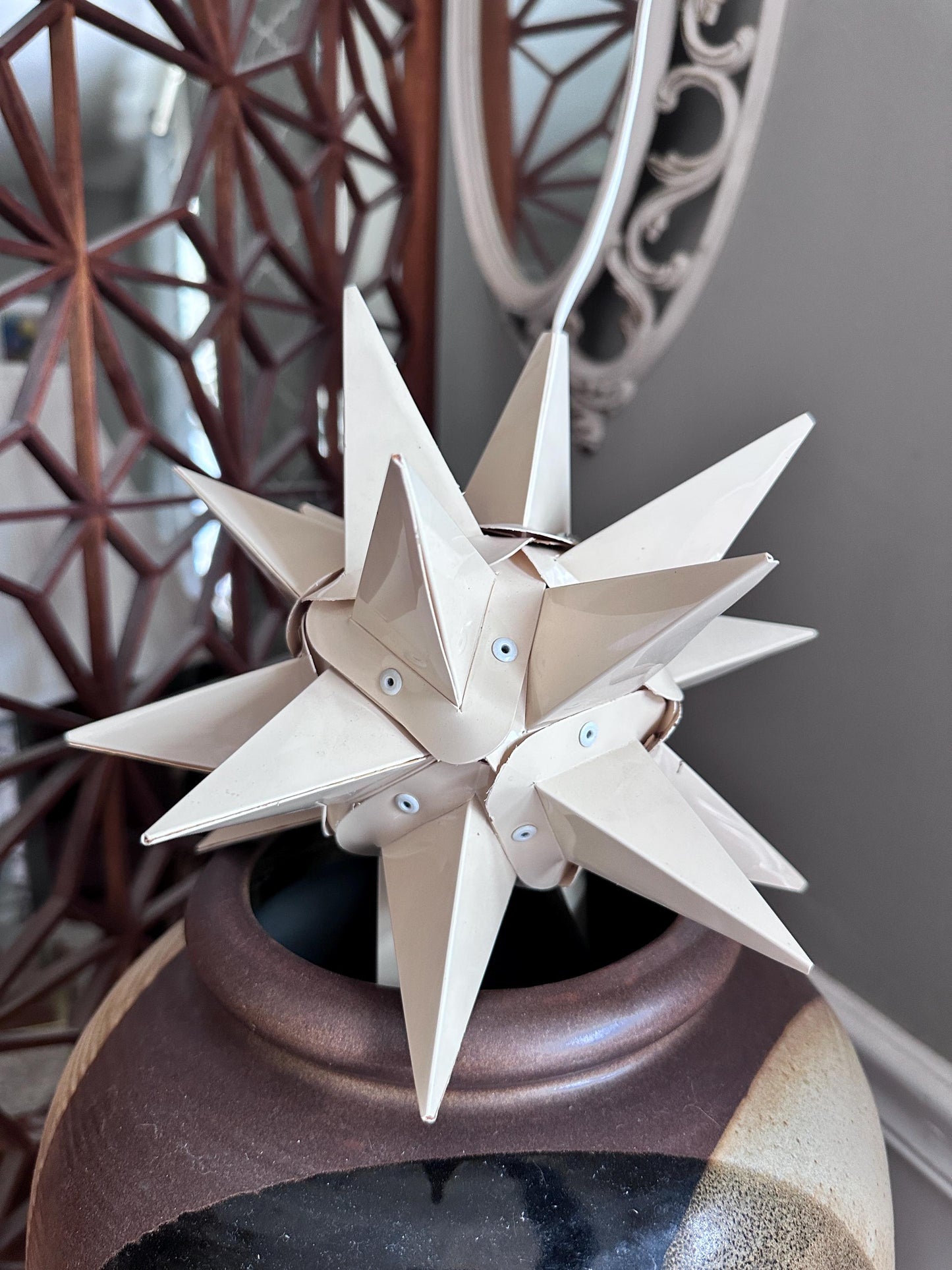 Vintage Moravian Star Light | Lititz PA Folk Art Christmas Lantern