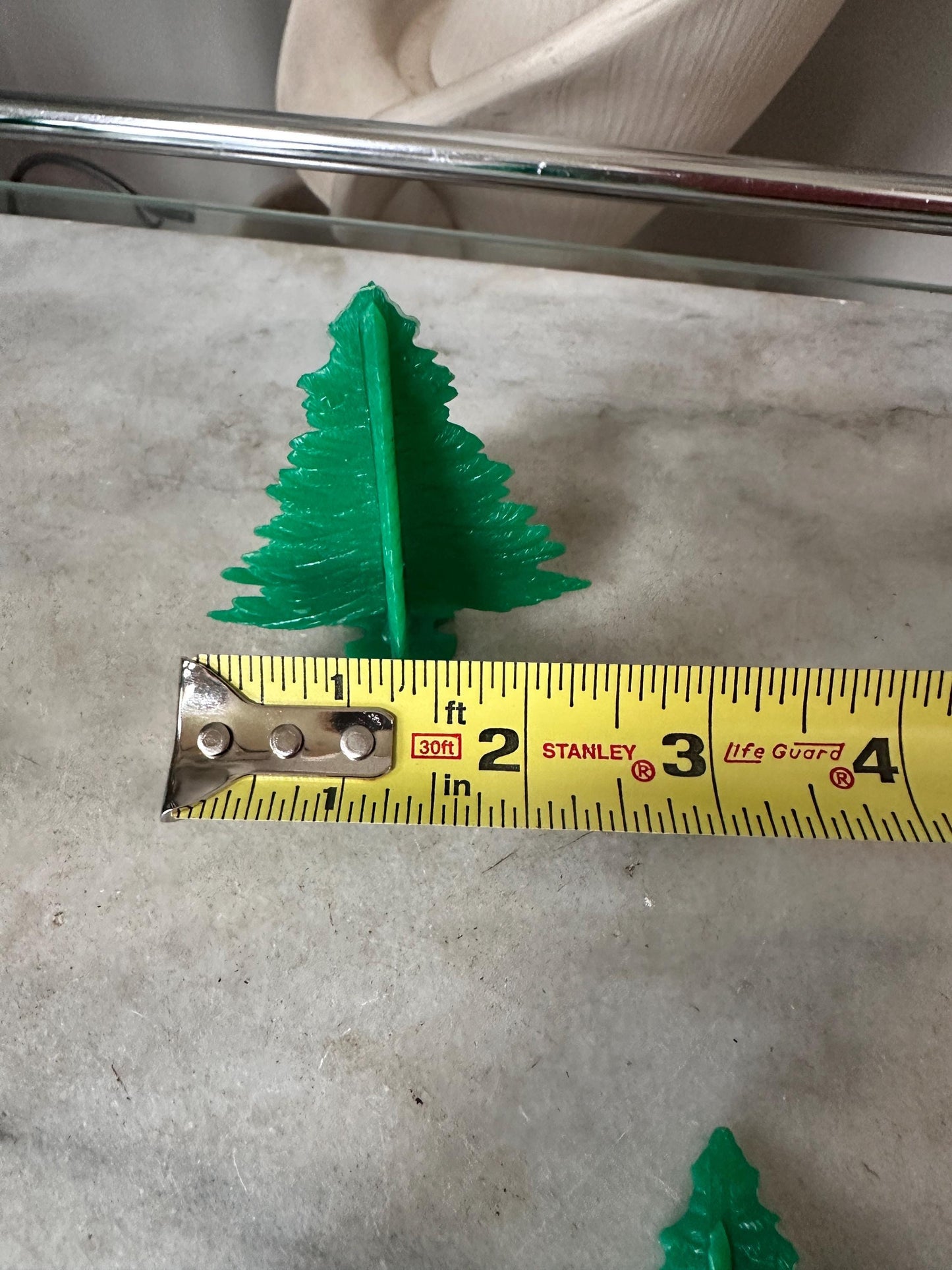 Vintage Lot of 11 Vintage Plasticville - O-O27 - #TR-6 Green Spruce Trees