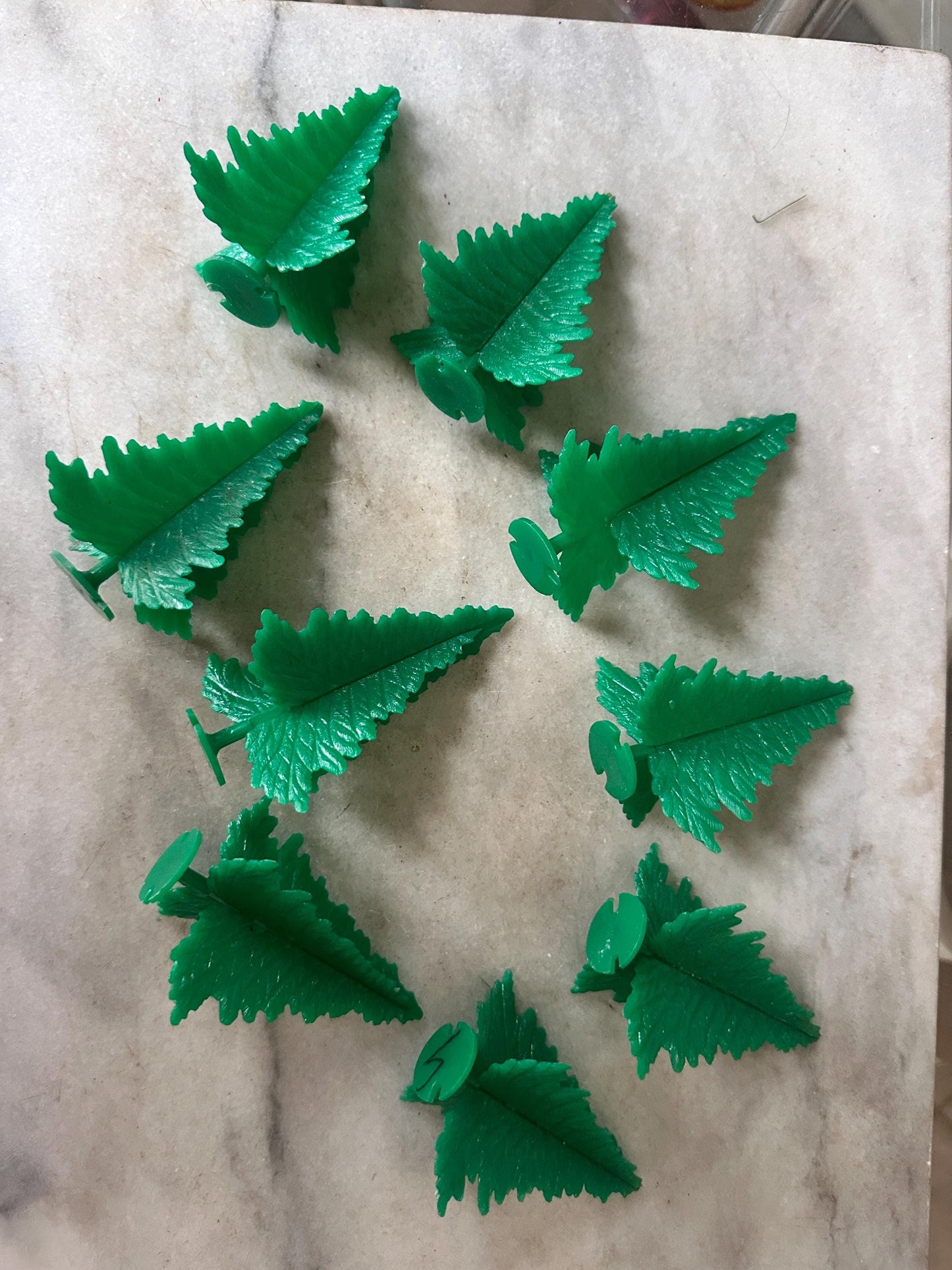 Vintage Lot of 11 Vintage Plasticville - O-O27 - #TR-6 Green Spruce Trees