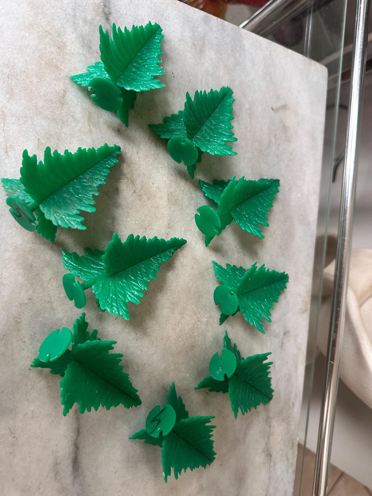 Vintage Lot of 11 Vintage Plasticville - O-O27 - #TR-6 Green Spruce Trees