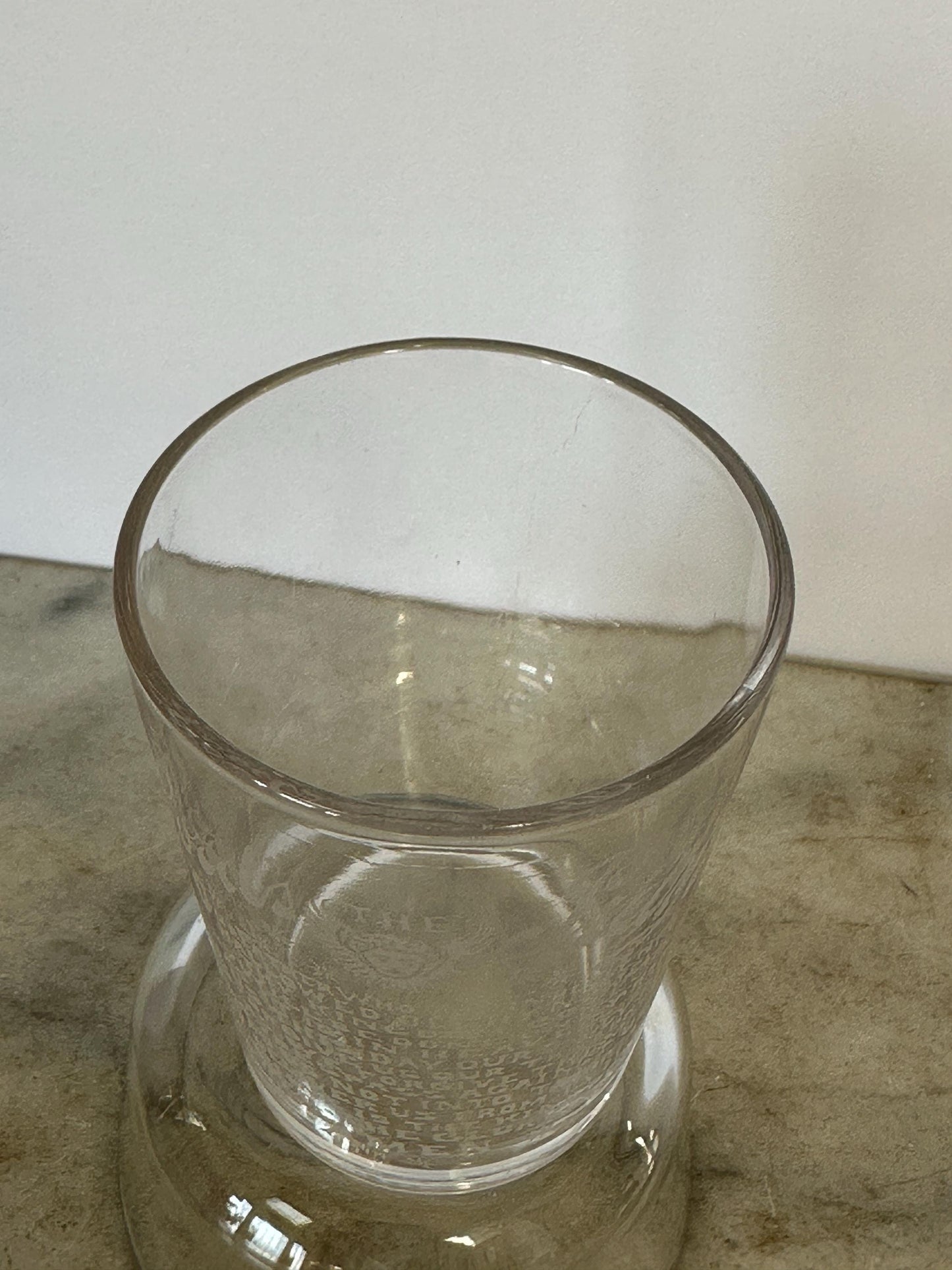Antique Acid Etched “The Lord's Prayer” Glass | Religious Collectible | 1900s Christian Decor