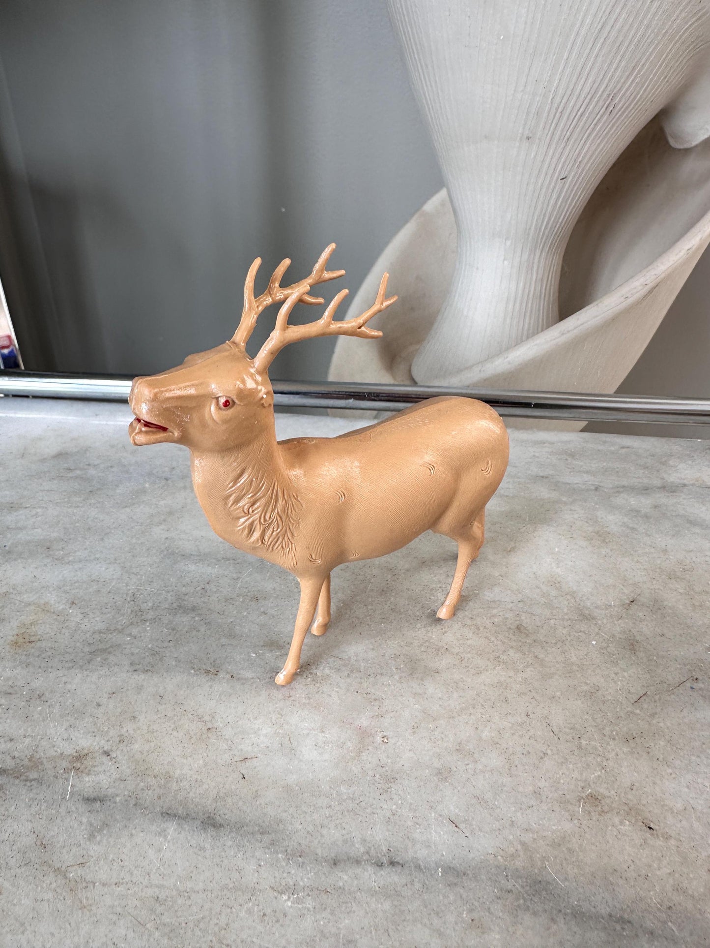 Vintage Estate Celluloid Christmas Reindeer - Set of Five
