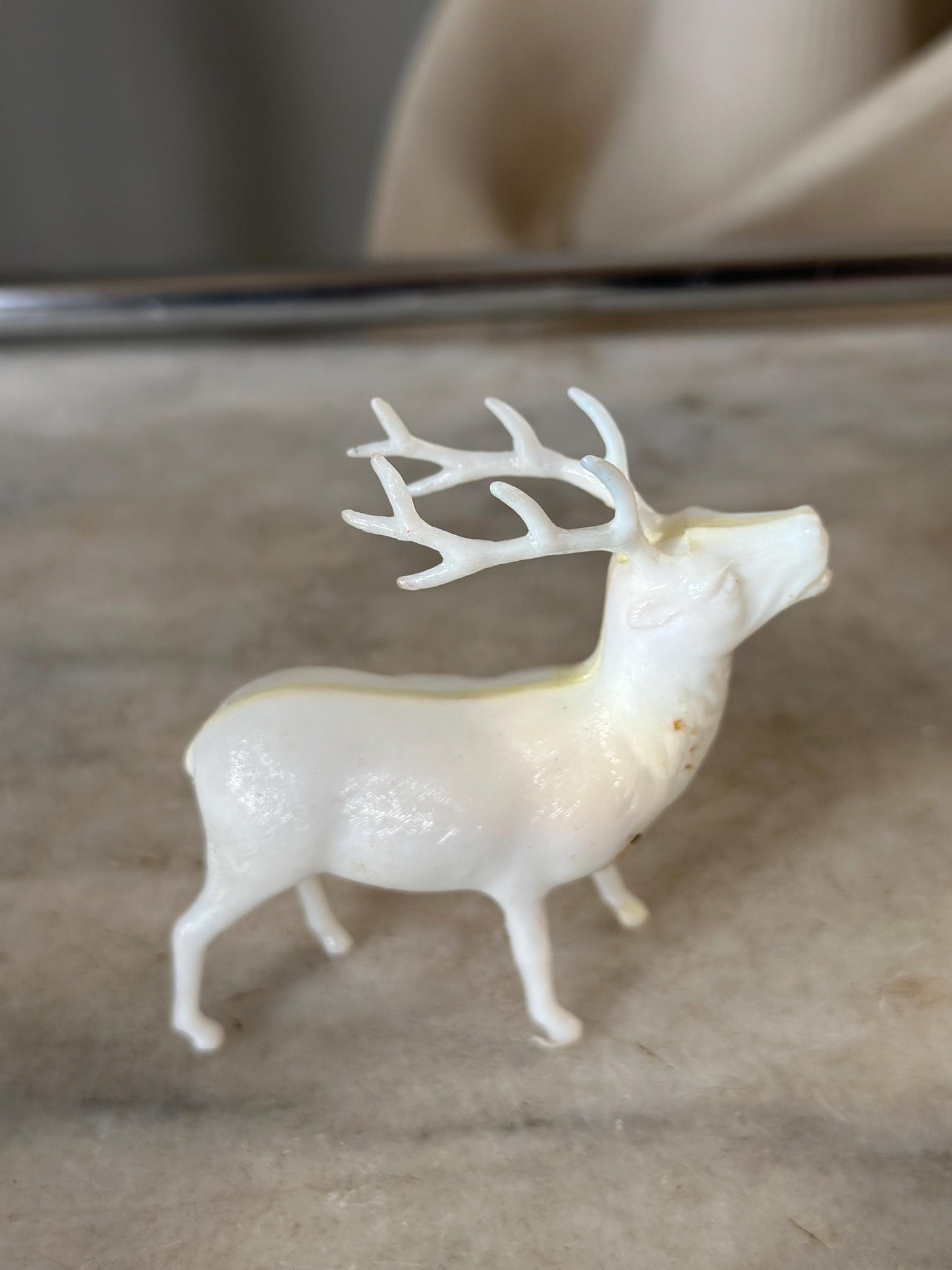 Vintage Estate Celluloid Christmas Reindeer - Set of Four