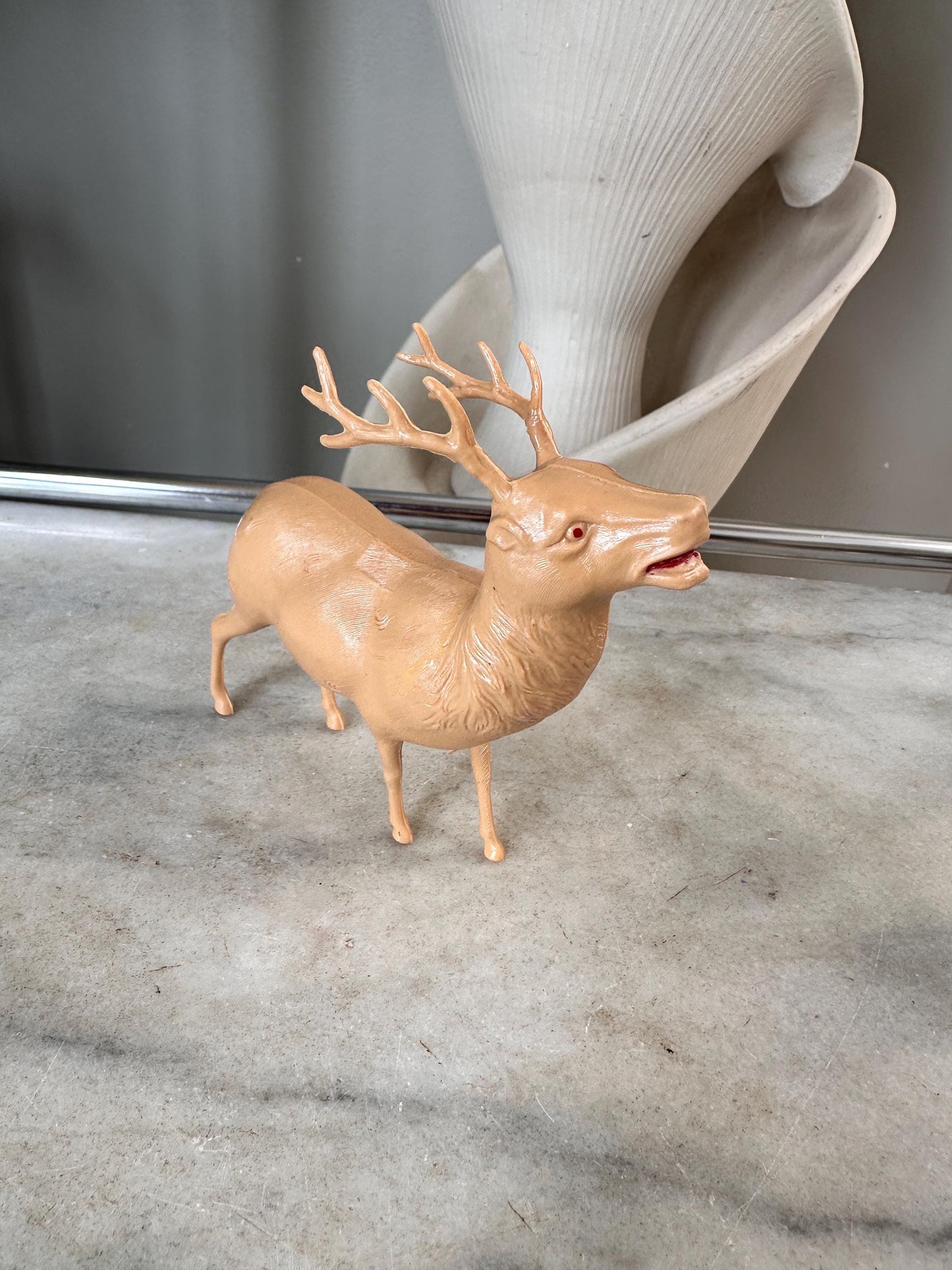 Vintage Estate Celluloid Christmas Reindeer - Set of Five