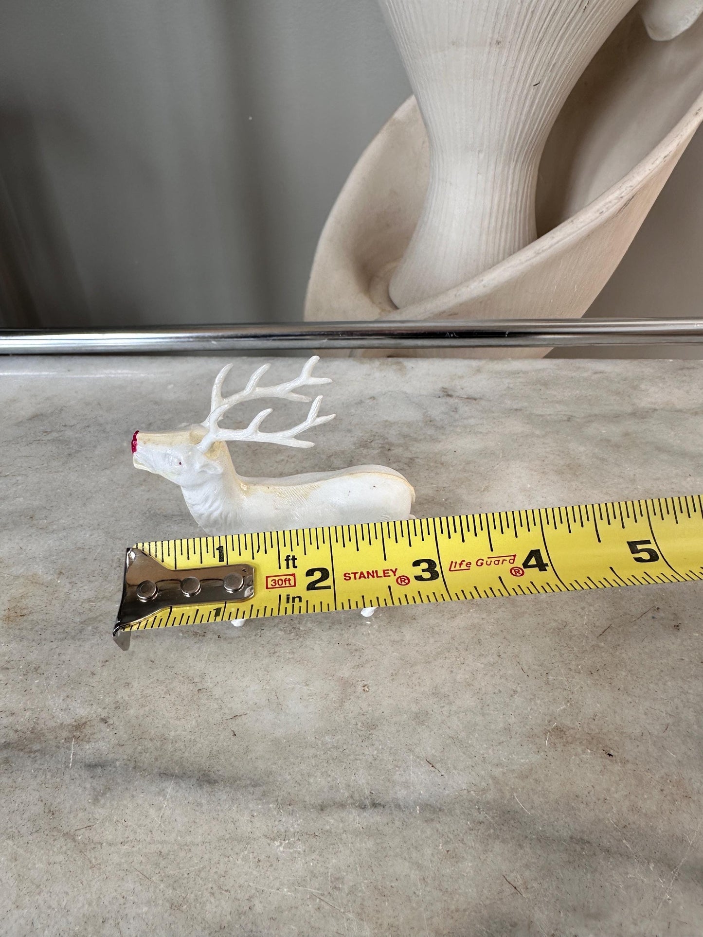 Vintage Estate Celluloid Christmas Reindeer - Set of Five