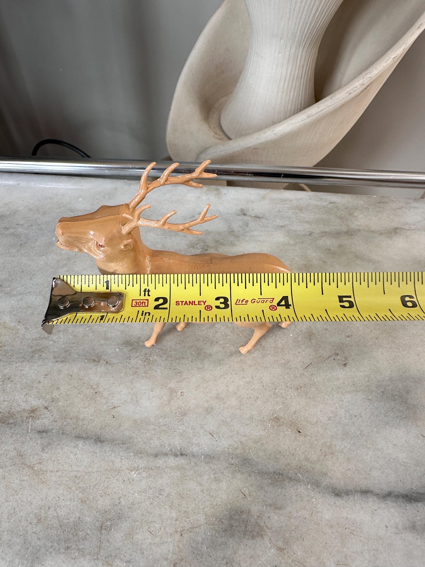 Vintage Estate Celluloid Christmas Reindeer - Set of Five