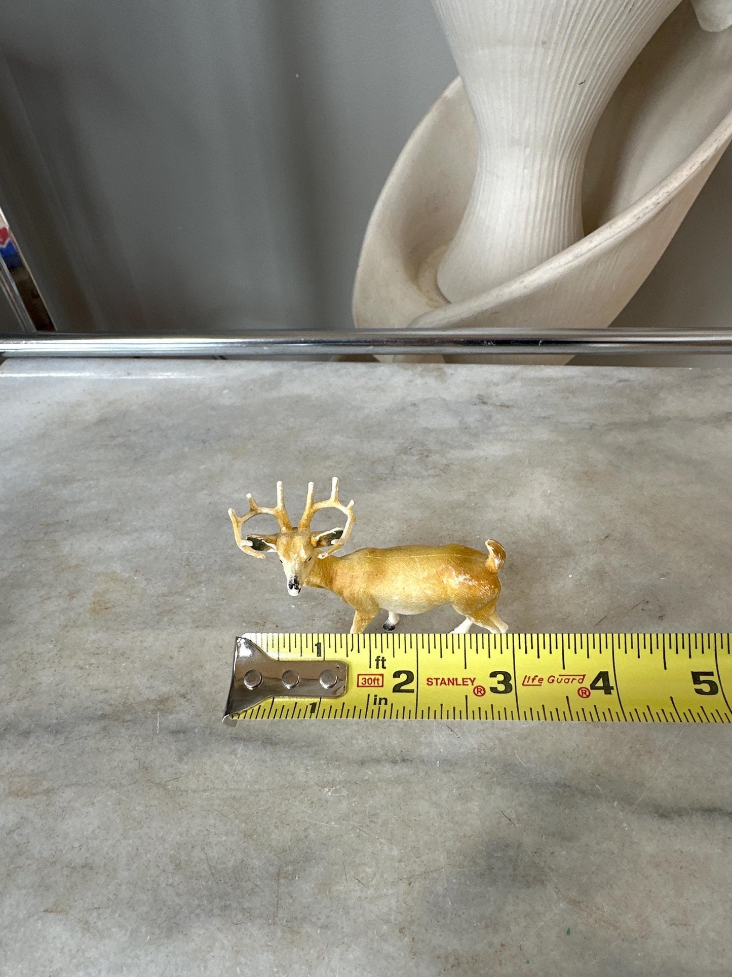 Vintage Estate Celluloid Christmas Reindeer - Set of Five