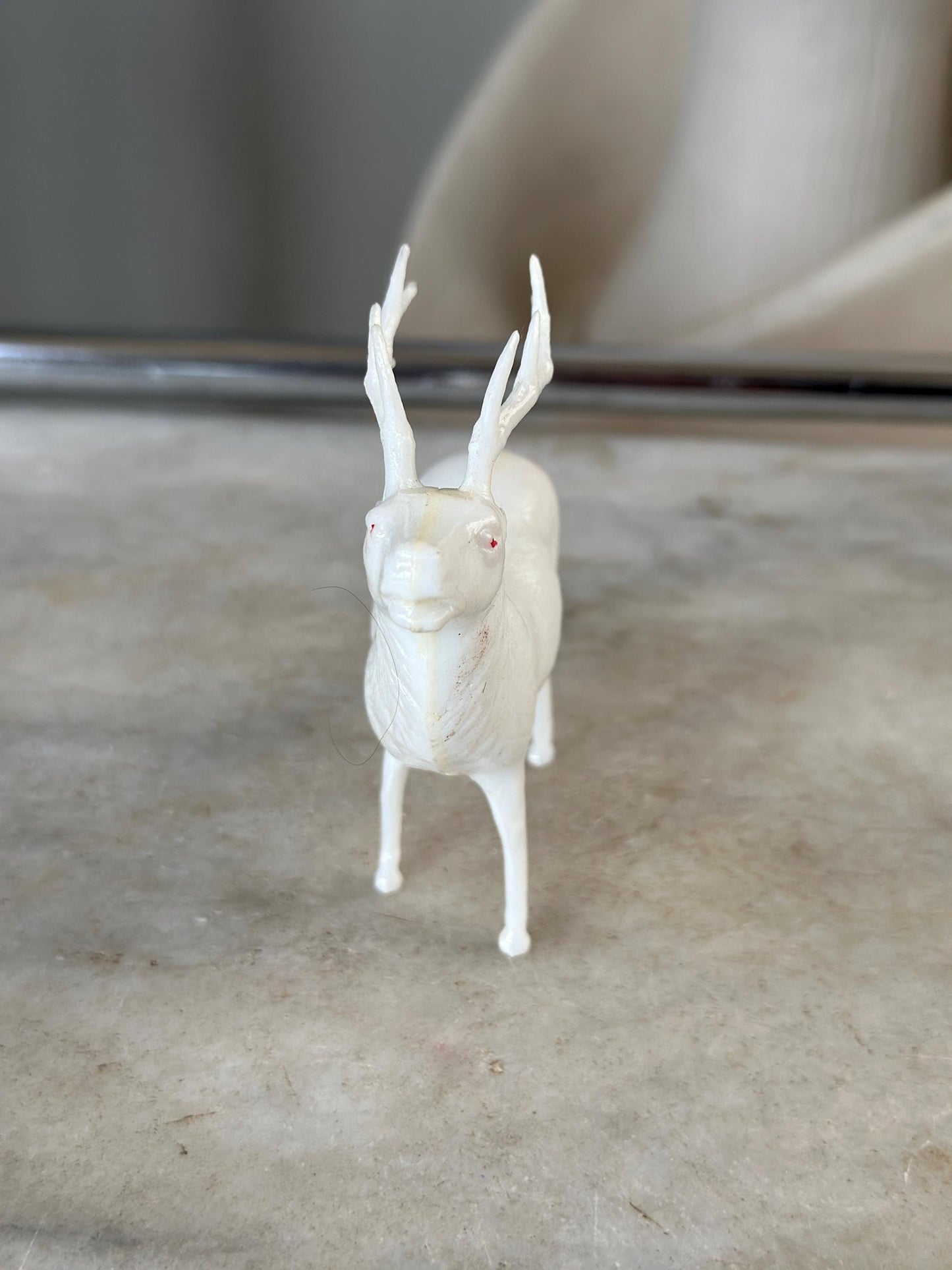 Vintage Estate Celluloid Christmas Reindeer - Set of Four