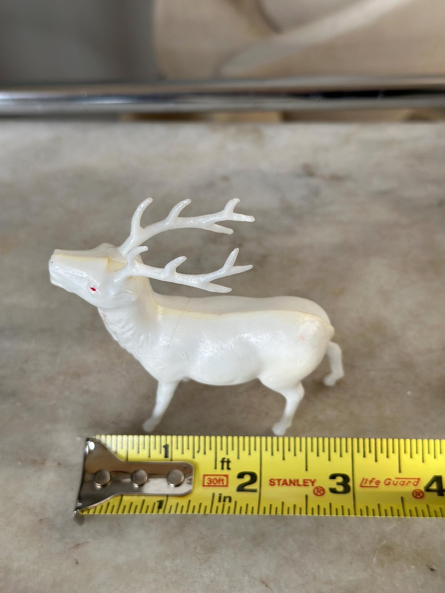 Vintage Estate Celluloid Christmas Reindeer - Set of Four