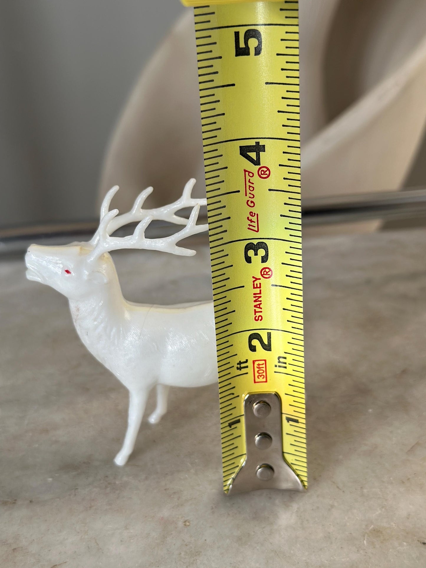 Vintage Estate Celluloid Christmas Reindeer - Set of Four