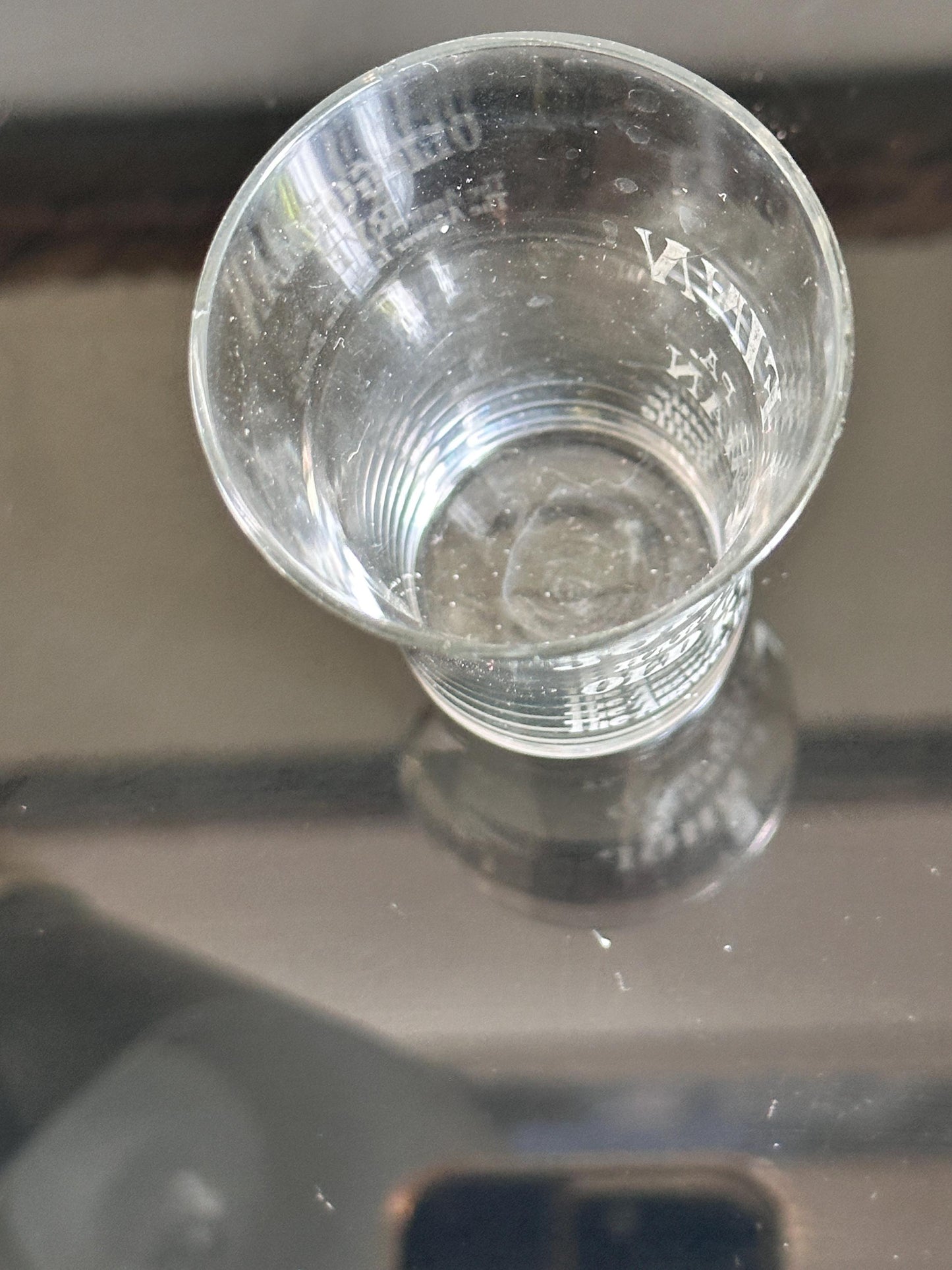 Antique John J. Finn Harrisburg PA Shot Glass – Old Gorman Rye Advertising