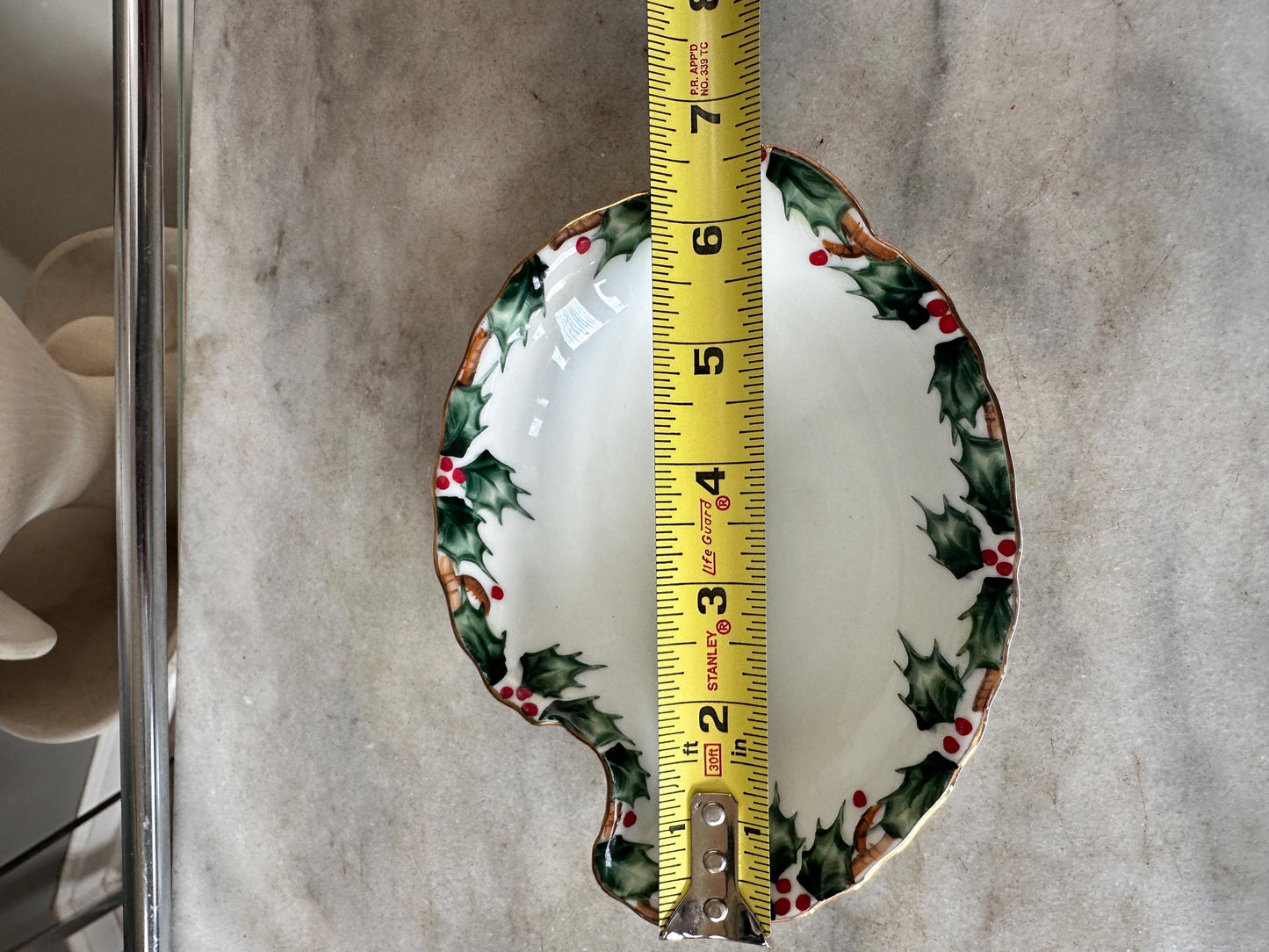Vintage Lefton China Christmas Candy / Nut Dish – No. NE 2095 – Hand-Painted Holiday Serveware