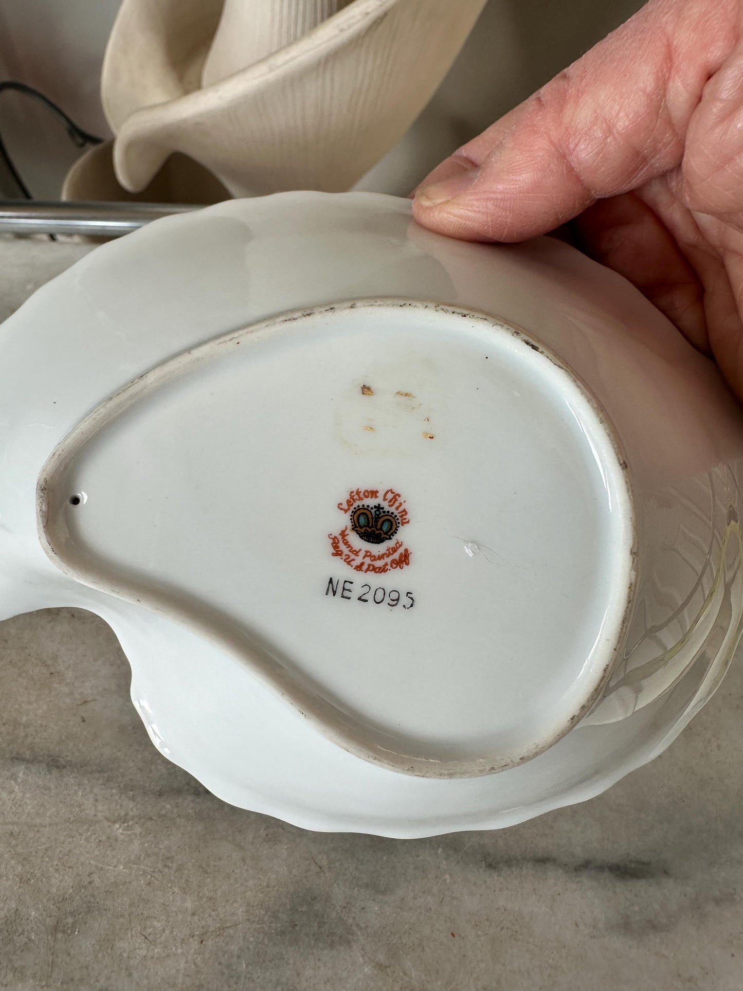 Vintage Lefton China Christmas Candy / Nut Dish – No. NE 2095 – Hand-Painted Holiday Serveware