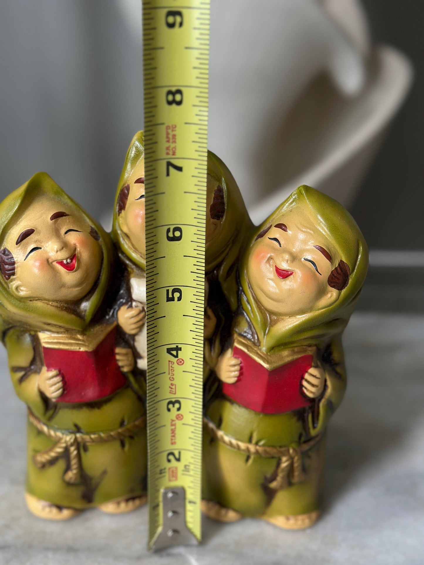Vintage Star Creations Japan Musical Friar Figurines – “Joy to the World” – Original Box – 6.75” – Kitschy Christmas Collectible