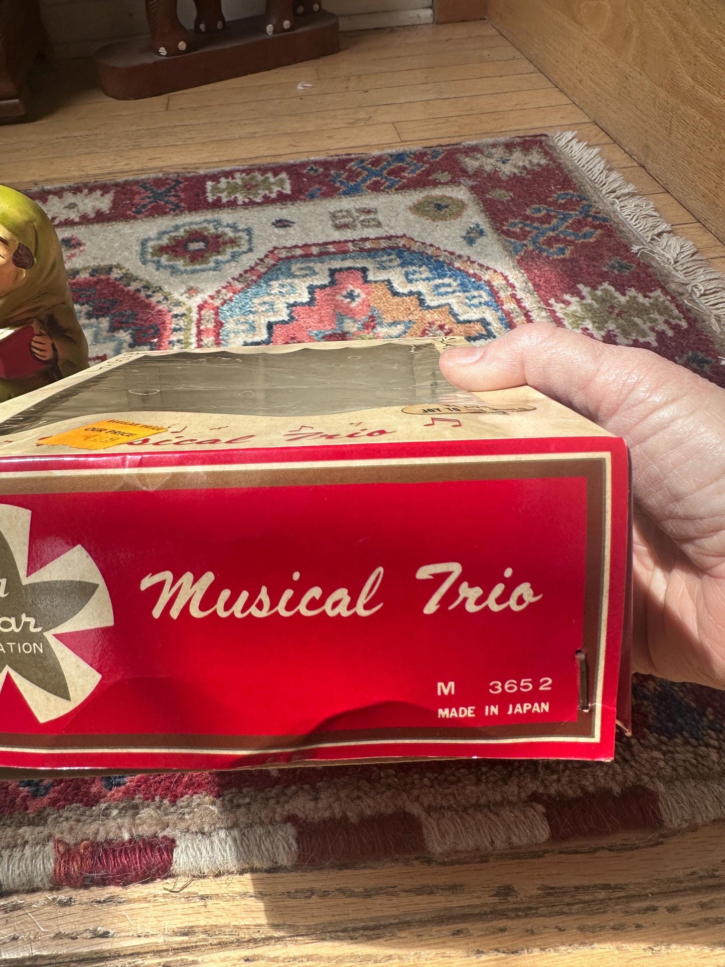Vintage Star Creations Japan Musical Friar Figurines – “Joy to the World” – Original Box – 6.75” – Kitschy Christmas Collectible