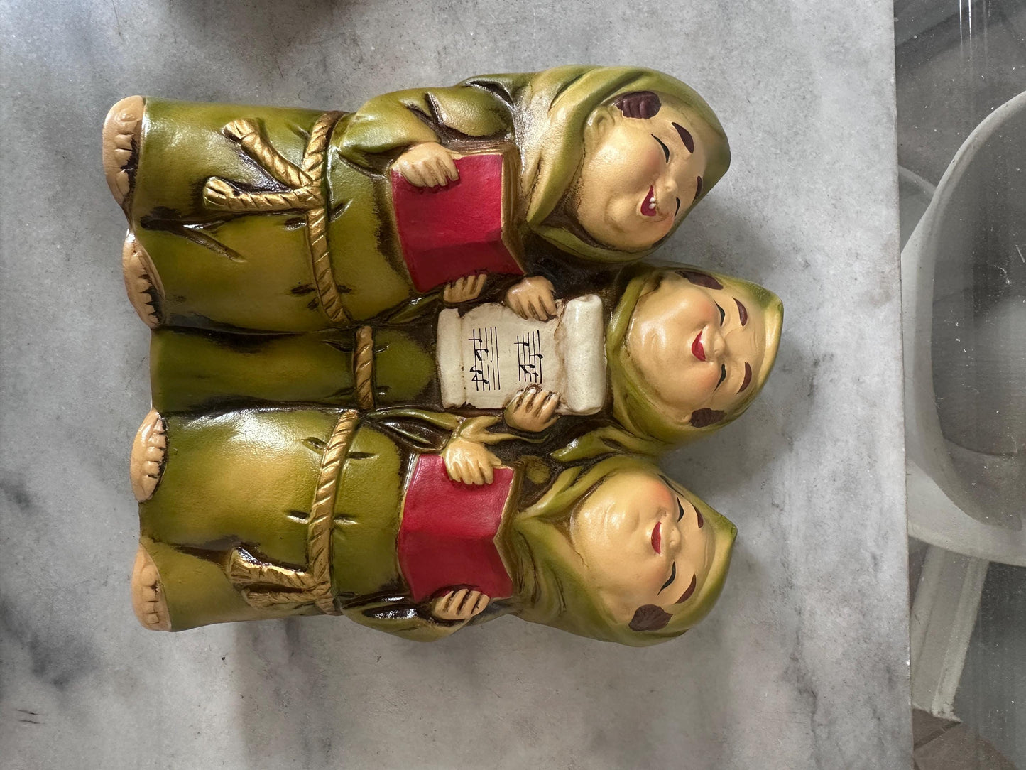 Vintage Star Creations Japan Musical Friar Figurines – “Joy to the World” – Original Box – 6.75” – Kitschy Christmas Collectible