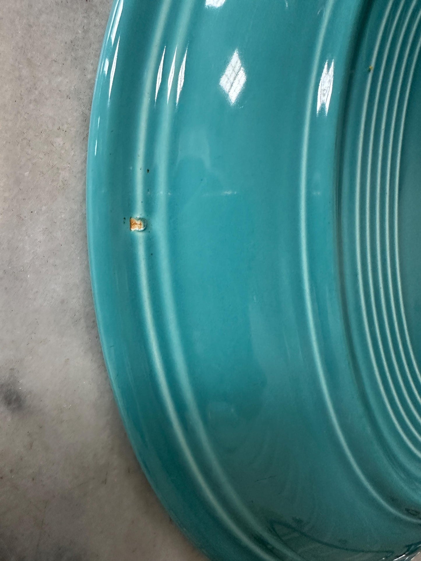 Vintage Fiesta® Ware Turquoise Oval Serving Platter – 13.6” Large Serving Tray – Homer Laughlin Fiestaware