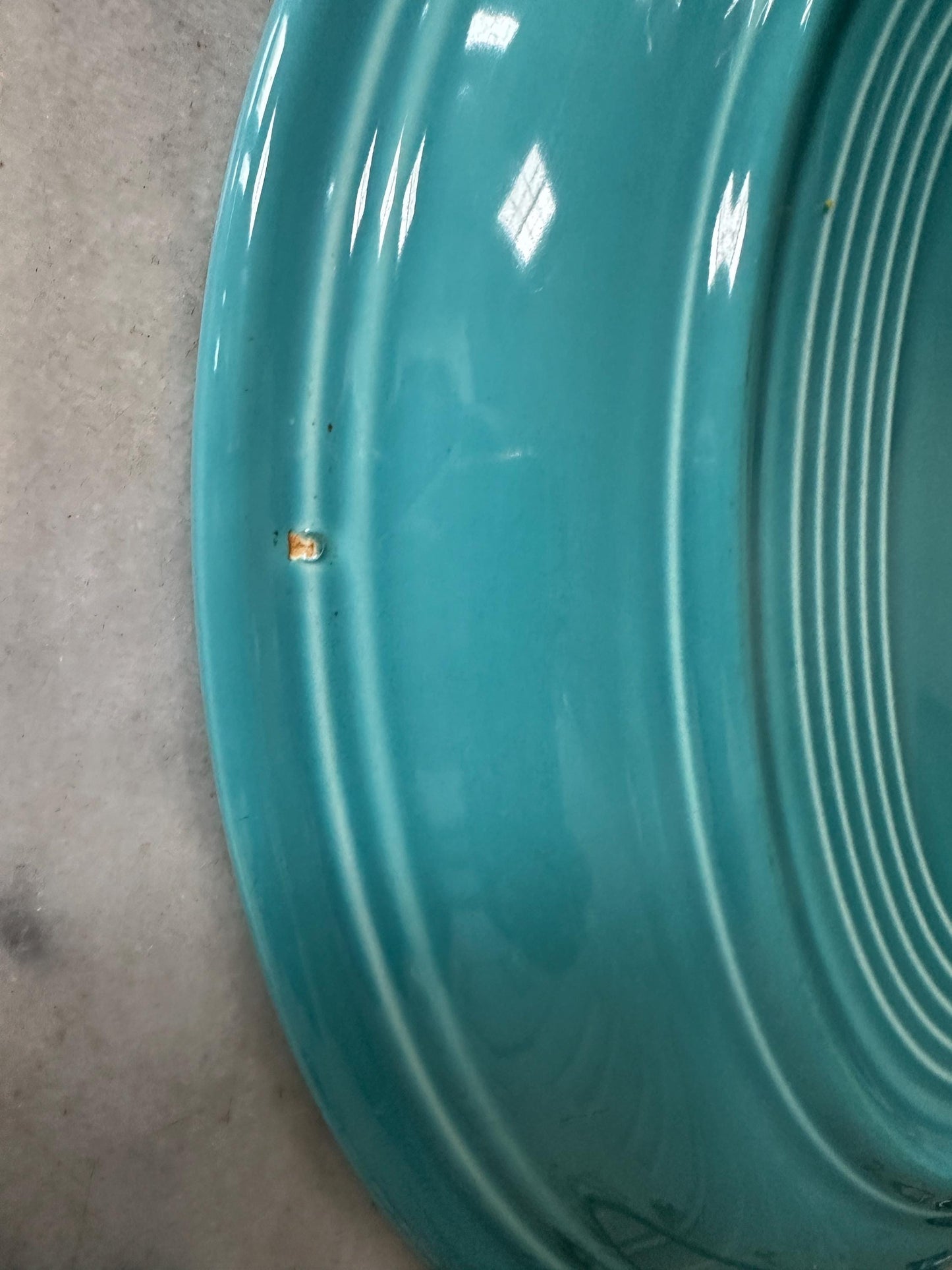 Vintage Fiesta® Ware Turquoise Oval Serving Platter – 13.6” Large Serving Tray – Homer Laughlin Fiestaware