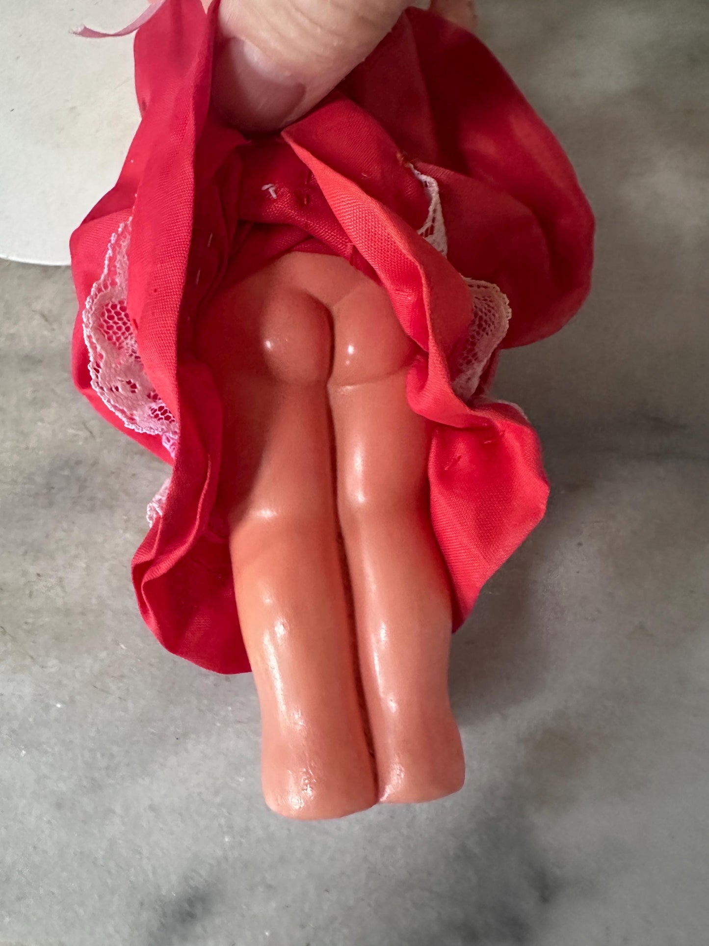 Vintage Kewpie Doll Carnival Game Prize – 1940s Japan Import Flapper Toy – 8.5” Tall