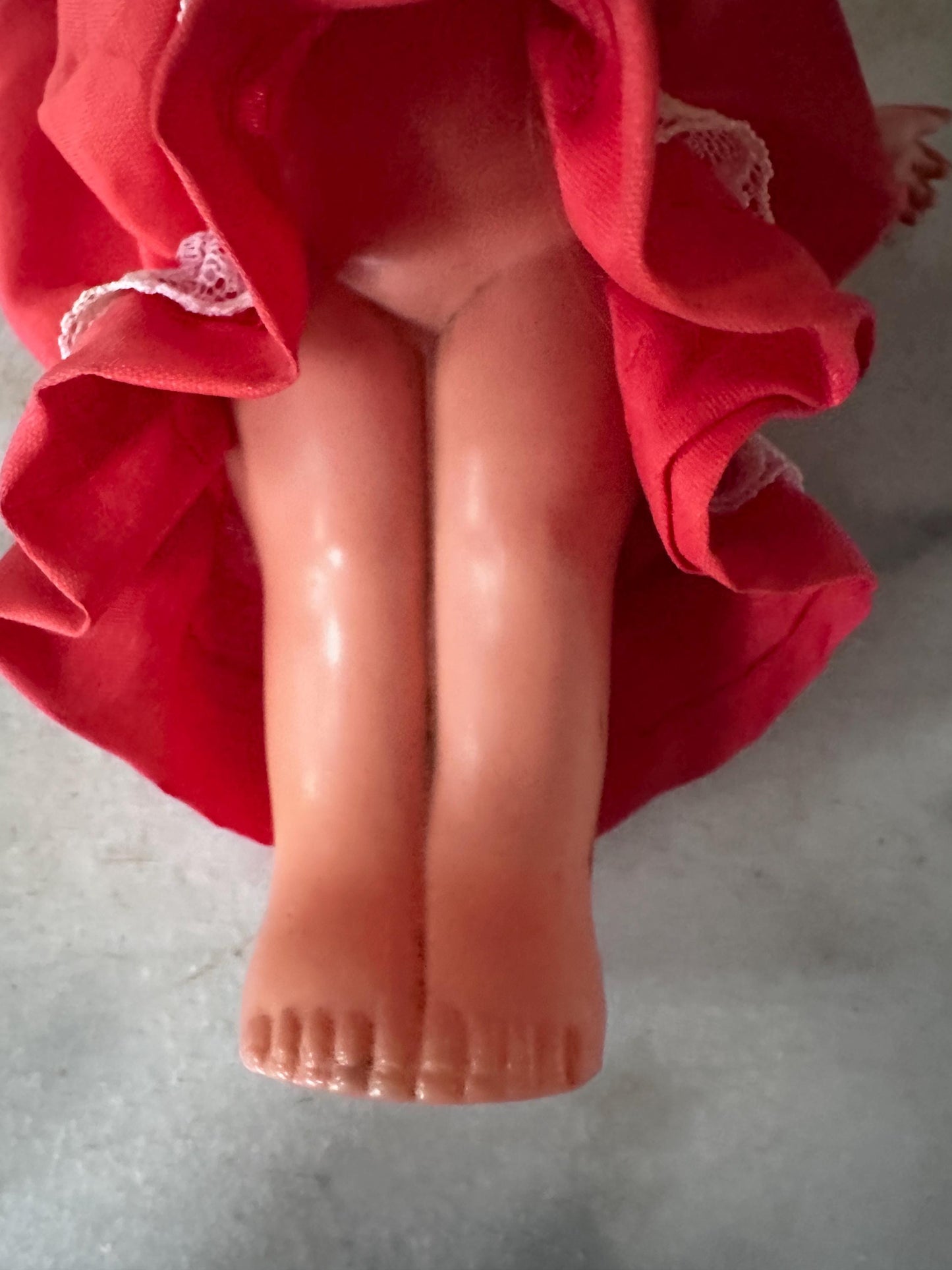 Vintage Kewpie Doll Carnival Game Prize – 1940s Japan Import Flapper Toy – 8.5” Tall