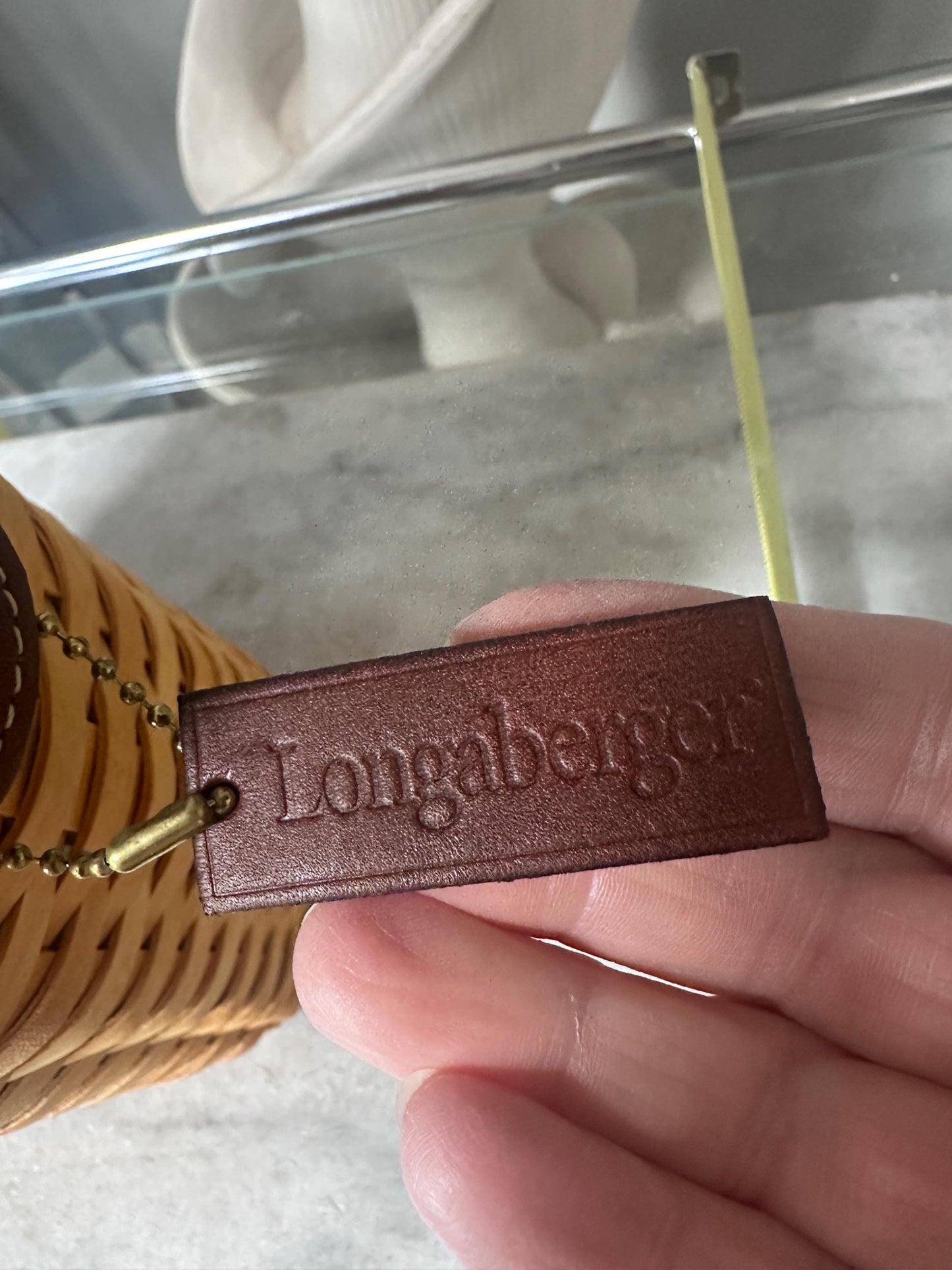 Longaberger Medium Saddlebrook Purse Basket | NOS | Signed + Dated | Liner, Leather Hang Tag & Documentation Included | Rare Basket | New