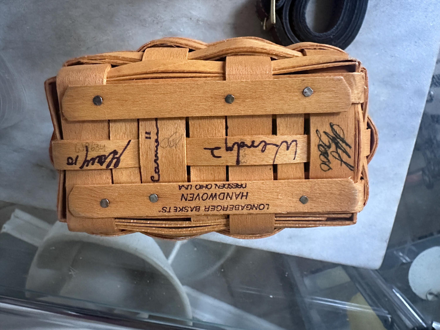 Longaberger Collectors Club Small Saddlebrook Purse Basket | New Old Stock | Signed & Dated | Rare Longaberger Basket Handbag