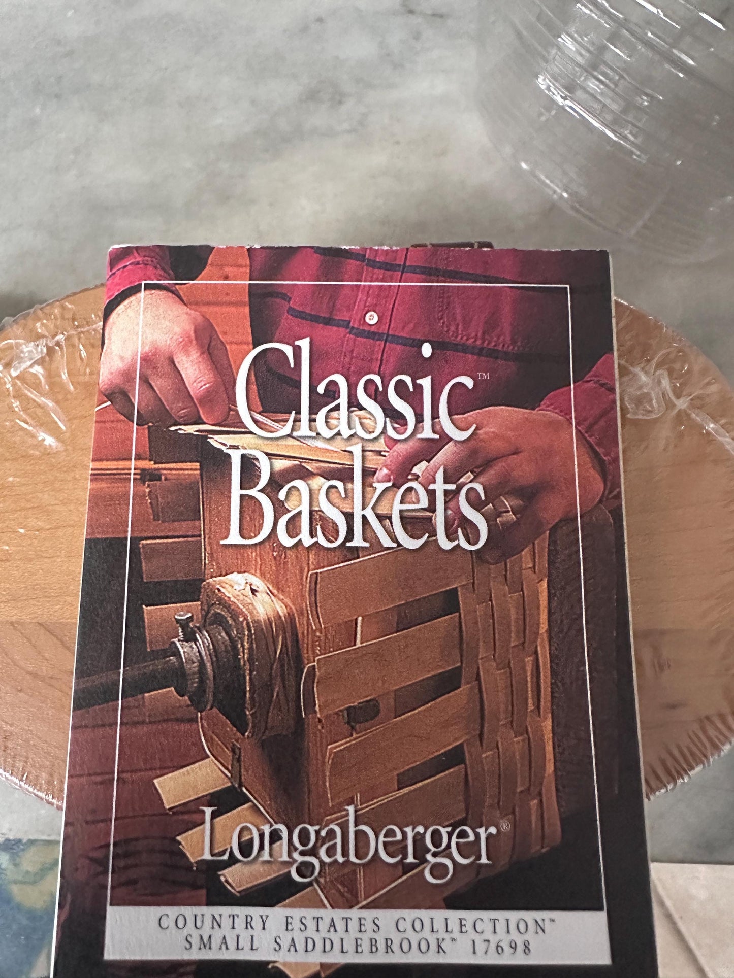 Longaberger Collectors Club Small Saddlebrook Purse Basket | New Old Stock | Signed & Dated | Rare Longaberger Basket Handbag