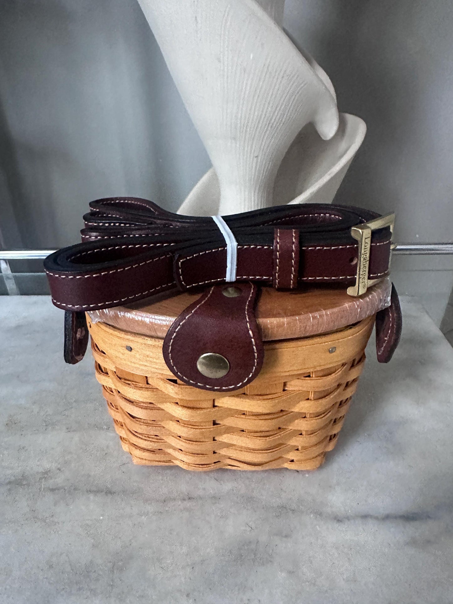 Longaberger Collectors Club Small Saddlebrook Purse Basket | New Old Stock | Signed & Dated | Rare Longaberger Basket Handbag