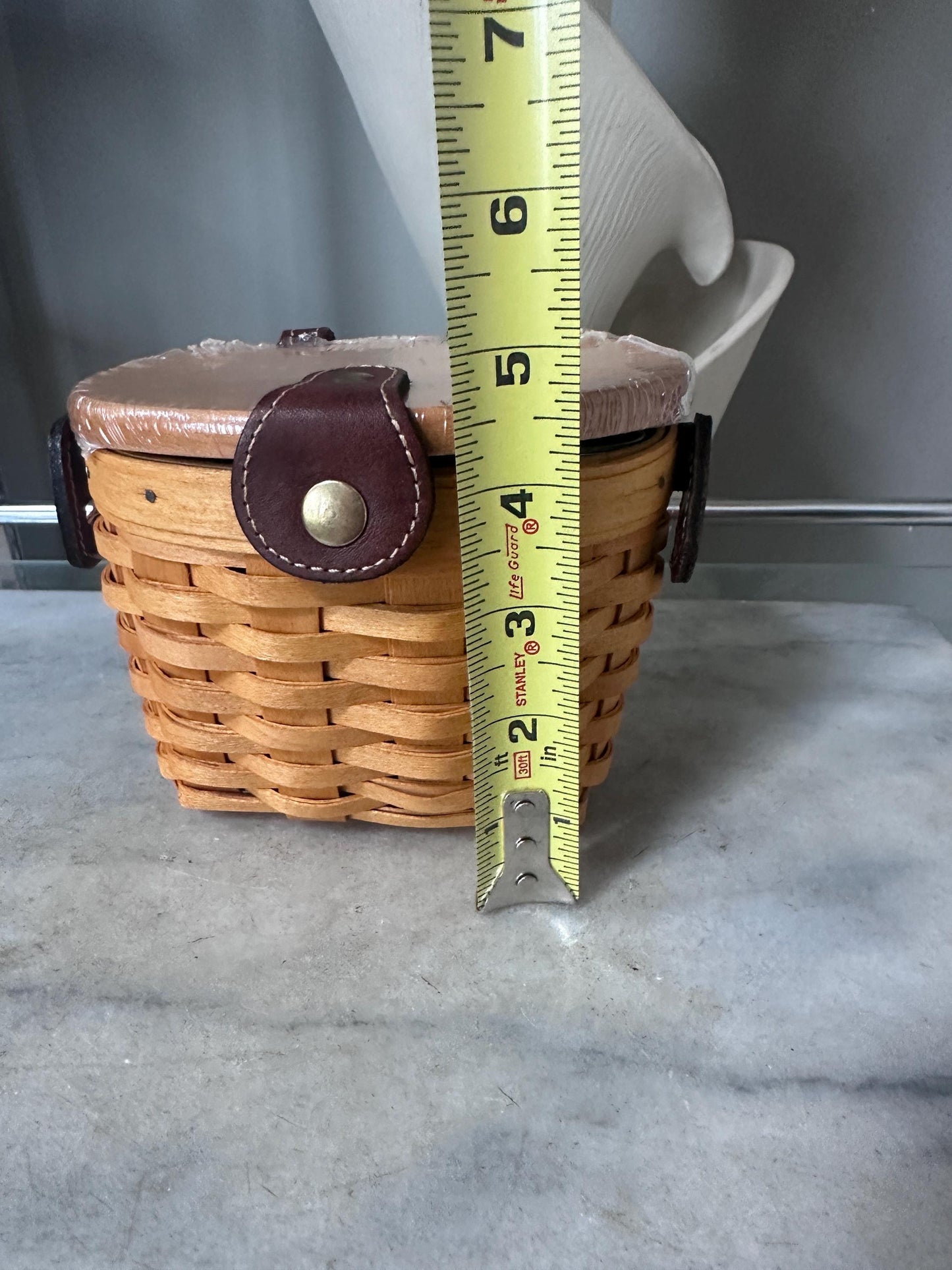 Longaberger Collectors Club Small Saddlebrook Purse Basket | New Old Stock | Signed & Dated | Rare Longaberger Basket Handbag