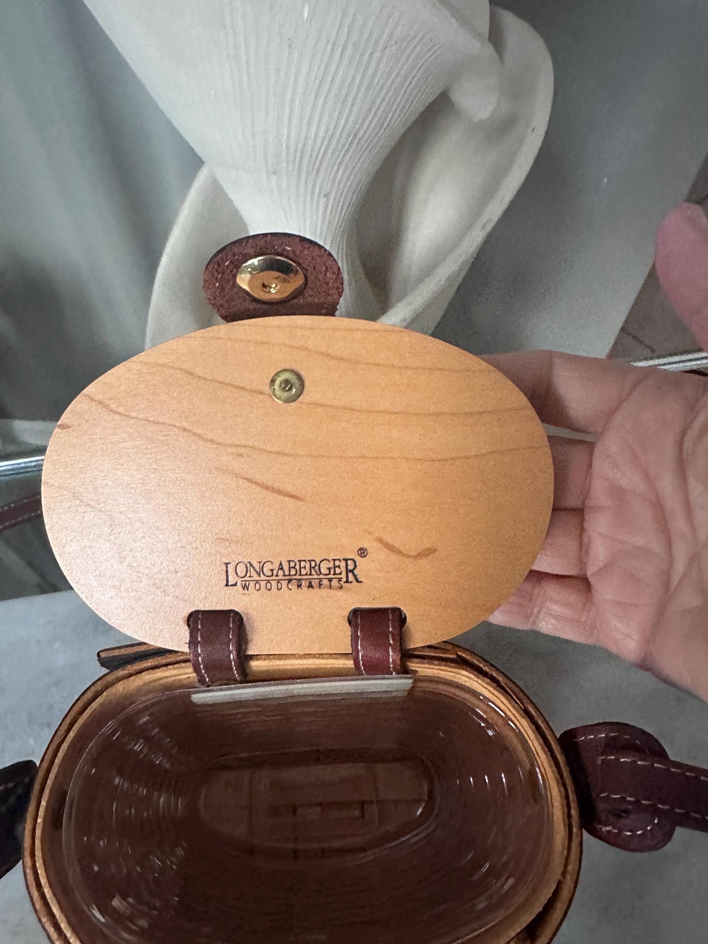 Longaberger 2000 Collectors Club Small Saddlebrook Basket Purse | Signed + Dated | Like New with Insert & Pamphlet | Long Strap Basket Purse