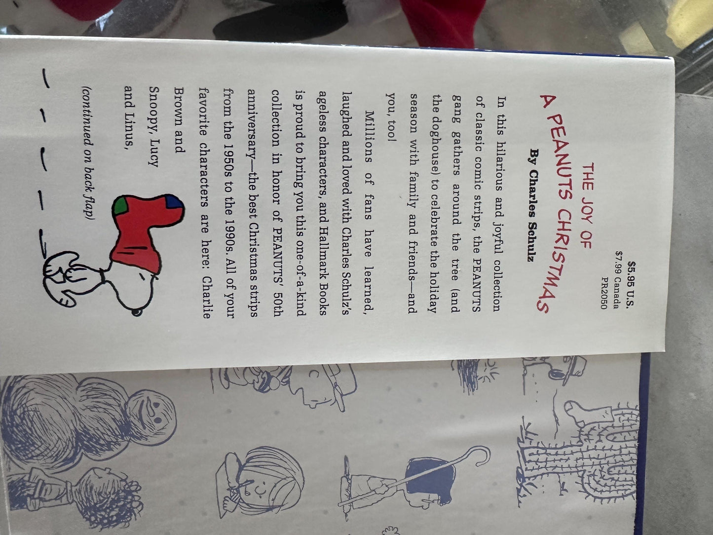 Vintage Hallmark Peanuts Christmas Gift Set – The Joy of a Peanuts Christmas Book & Snoopy Santa Plush