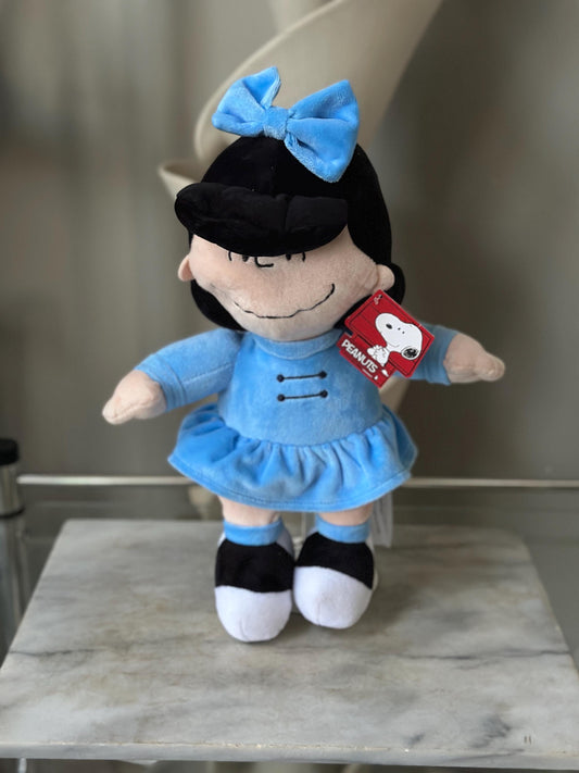 Vintage Peanuts Lucy Plush with Original Hang Tag | 16” Animal Adventure Stuffed Character | Snoopy & Charlie Brown Collectible