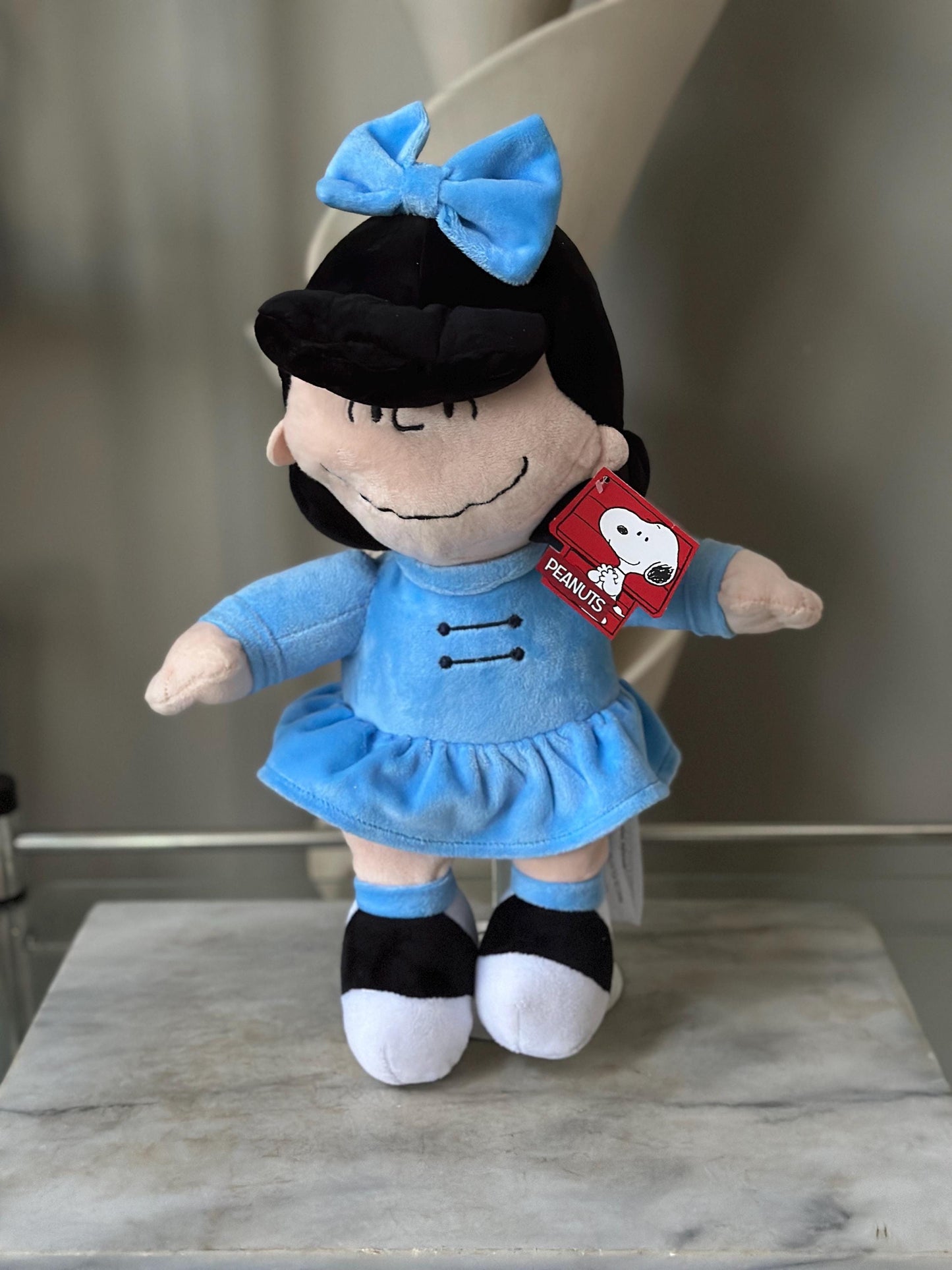 Vintage Peanuts Lucy Plush with Original Hang Tag | 16” Animal Adventure Stuffed Character | Snoopy & Charlie Brown Collectible