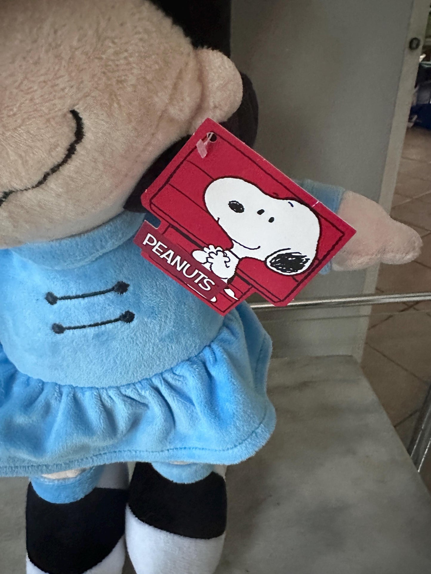 Vintage Peanuts Lucy Plush with Original Hang Tag | 16” Animal Adventure Stuffed Character | Snoopy & Charlie Brown Collectible