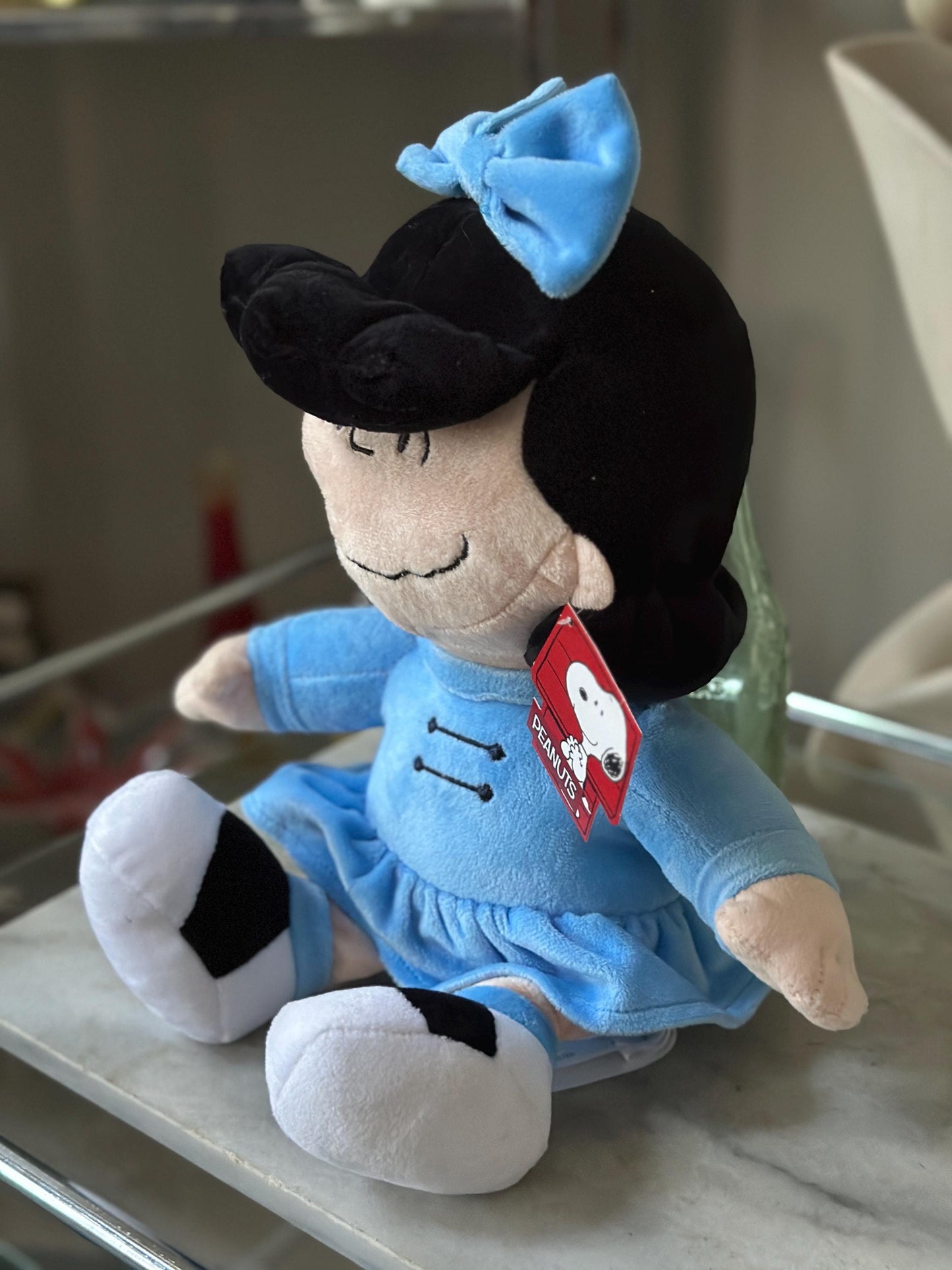 Vintage Peanuts Lucy Plush with Original Hang Tag | 16” Animal Adventure Stuffed Character | Snoopy & Charlie Brown Collectible